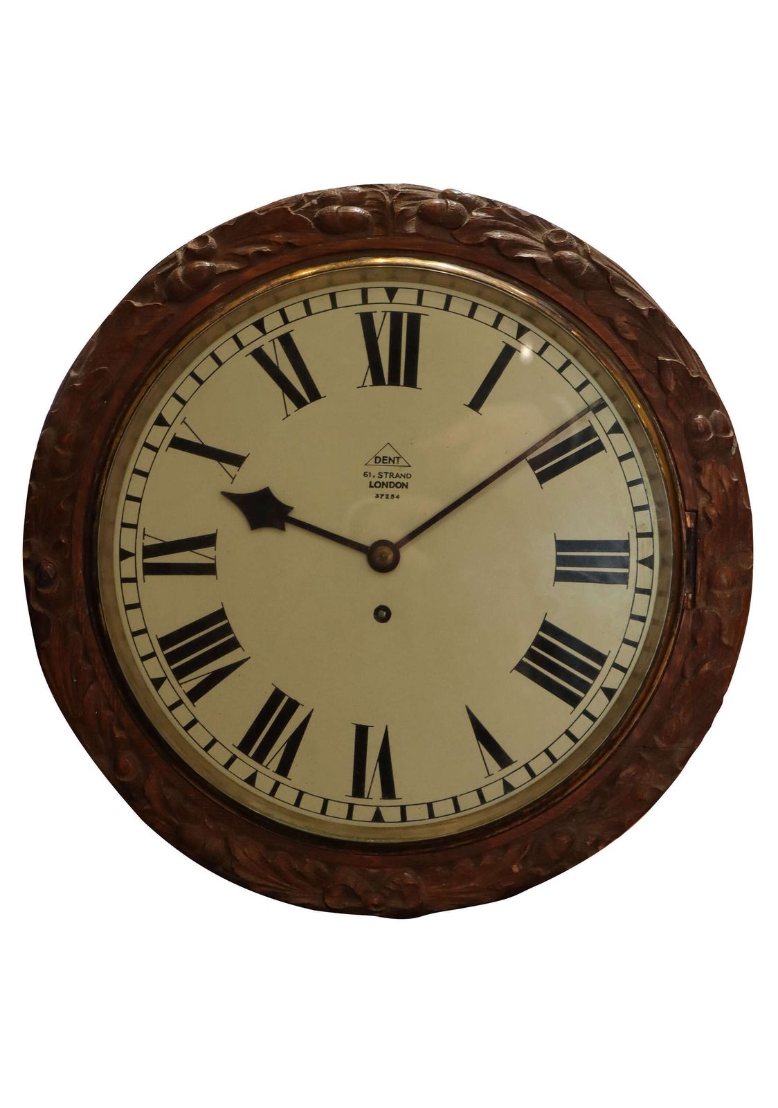 19th Century Chain Fusee Eight Day Circular Wall Timepiece By Dent Of London photo for sale