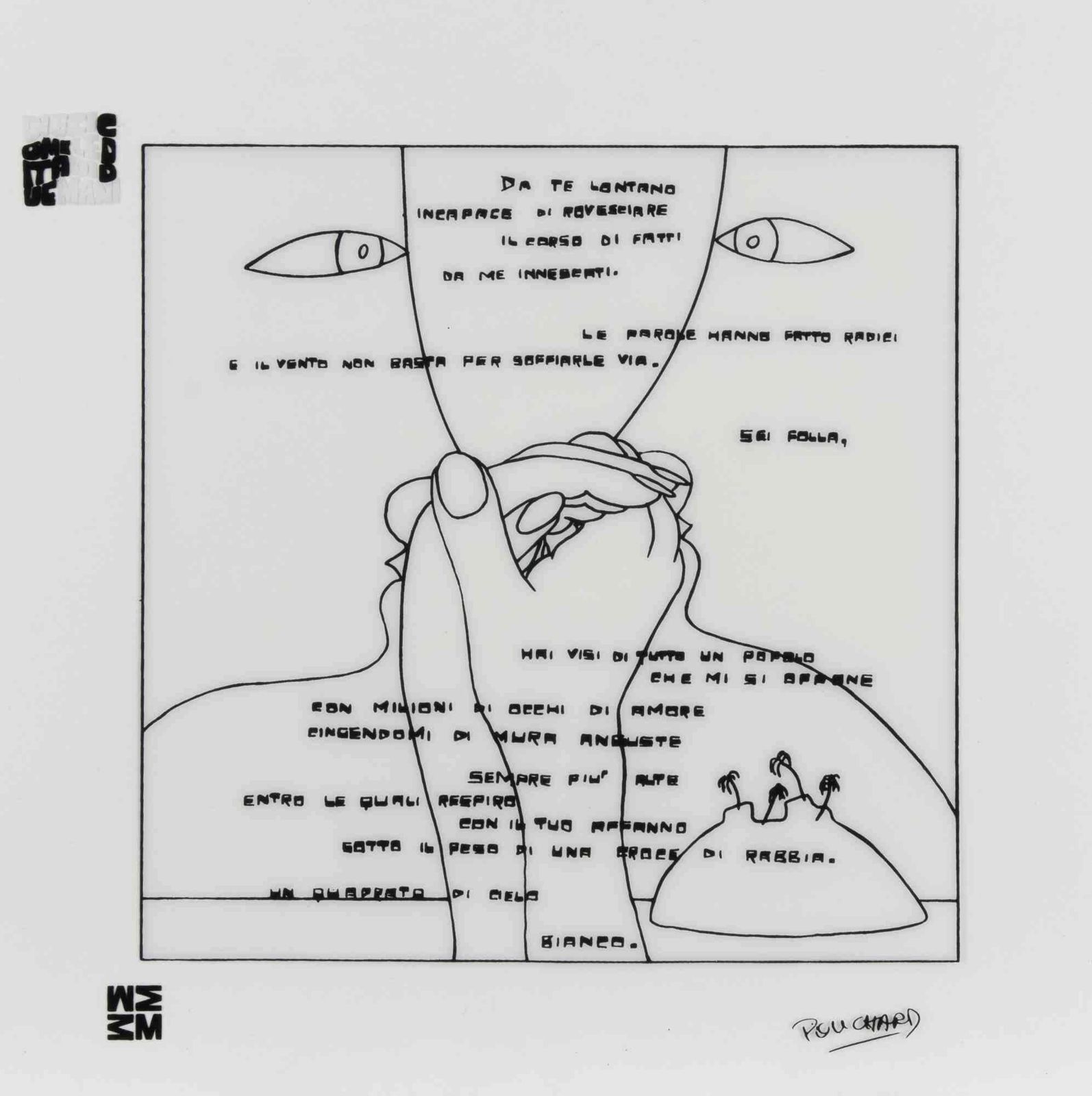 Ennio Pouchard Da Te Lontano (Far From You)   Screen Print By Ennio Pouchard   1973 photo furniture