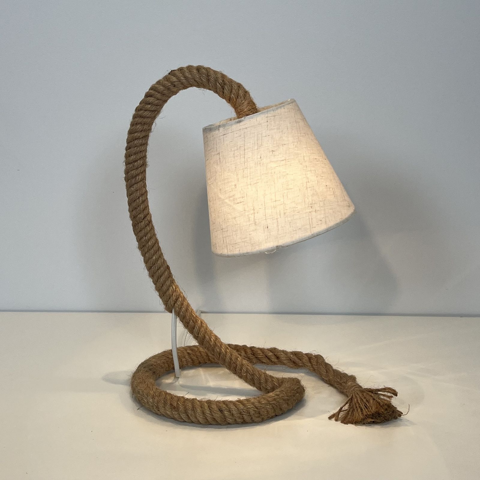 photo buy Rope Lamp In The Style Of Adrien Audoux And Frida Minet (Audoux Minet)