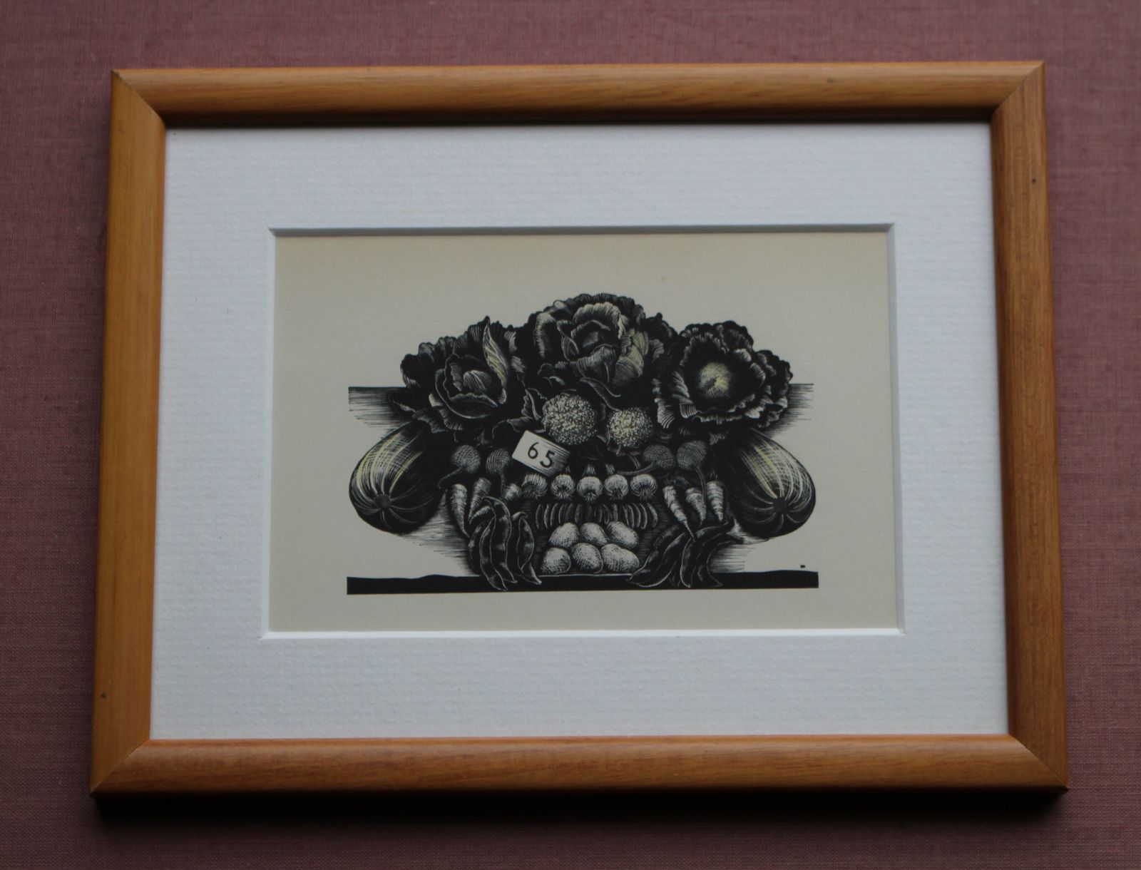 'Horticulture Show' Lithograph From A Woodcut By Clare Leighton C1935