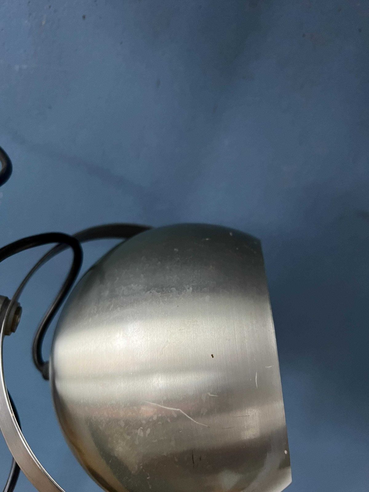photo buy Zilveren Mid Century Vintage Herda Eyeball Vloerlamp.