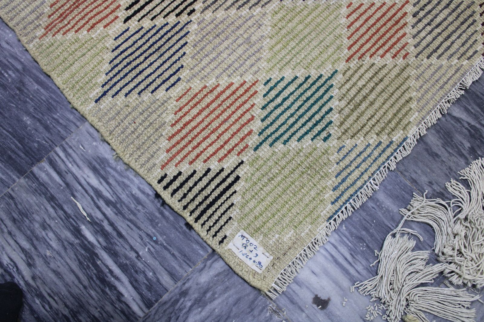 3x5 Hand Knotted Modern Gabbeh Multicolor Area Rug photo furniture
