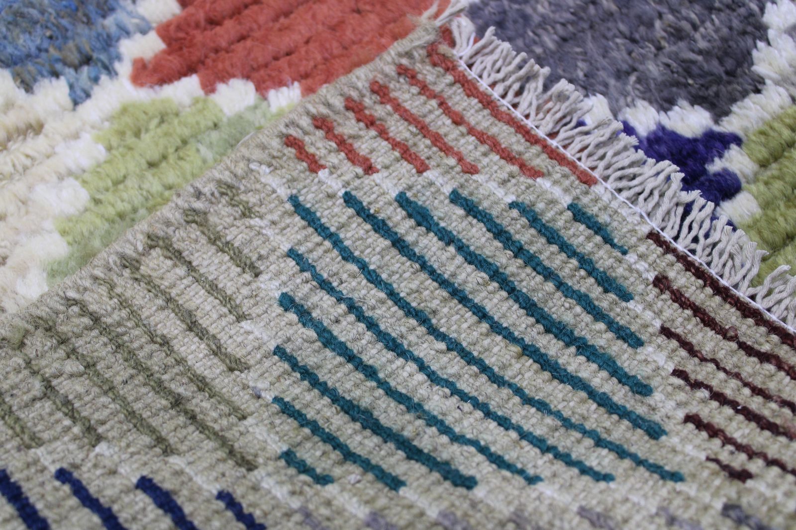 3x5 Hand Knotted Modern Gabbeh Multicolor Area Rug photo vinterior