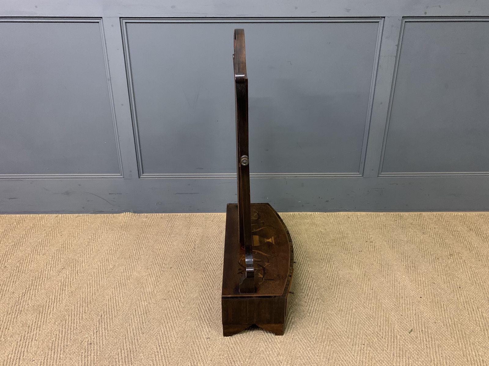 995.0 Large Scale Georgian Inlaid Toilet Mirror photo
