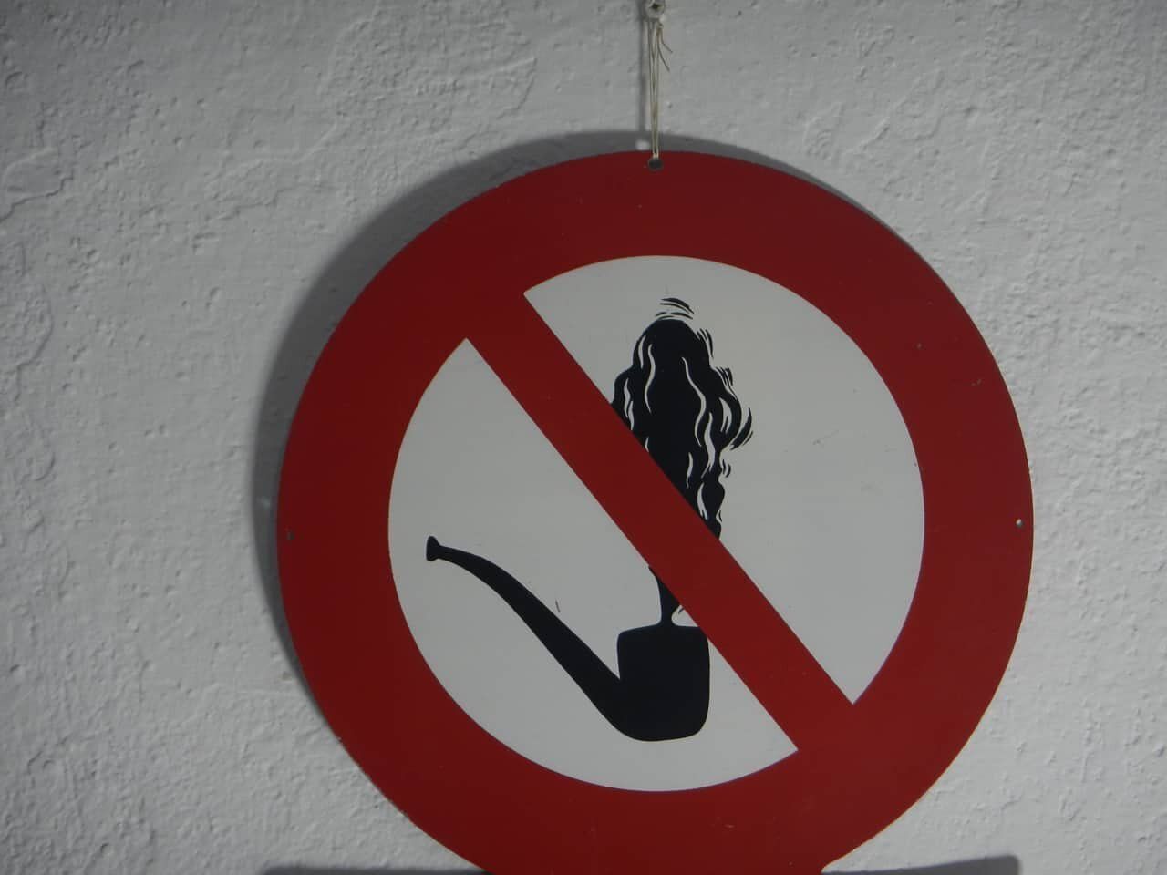 Sign Prohibiting The Use Of Open Flames, 1950 photo buy