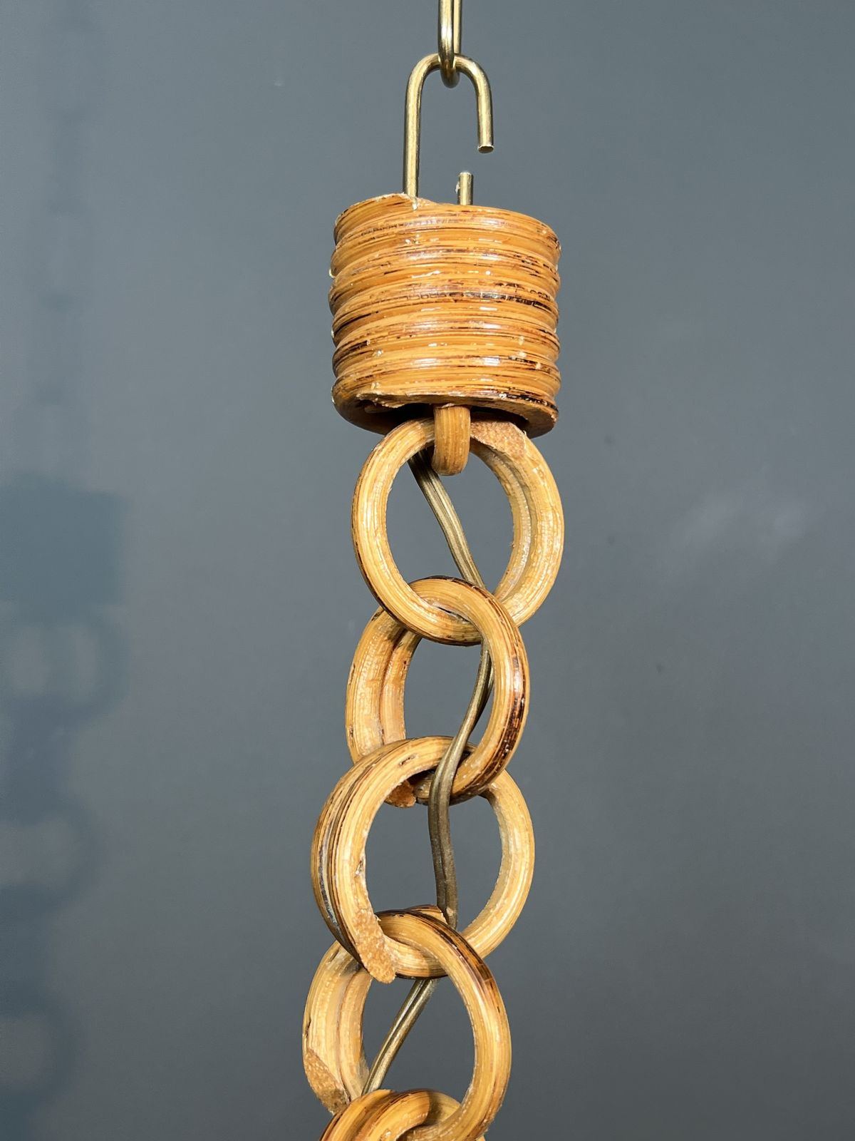 photo furniture Rattan Chandelier In The Style Of Adrien Audoux And Frida Minet (Audoux Minet)