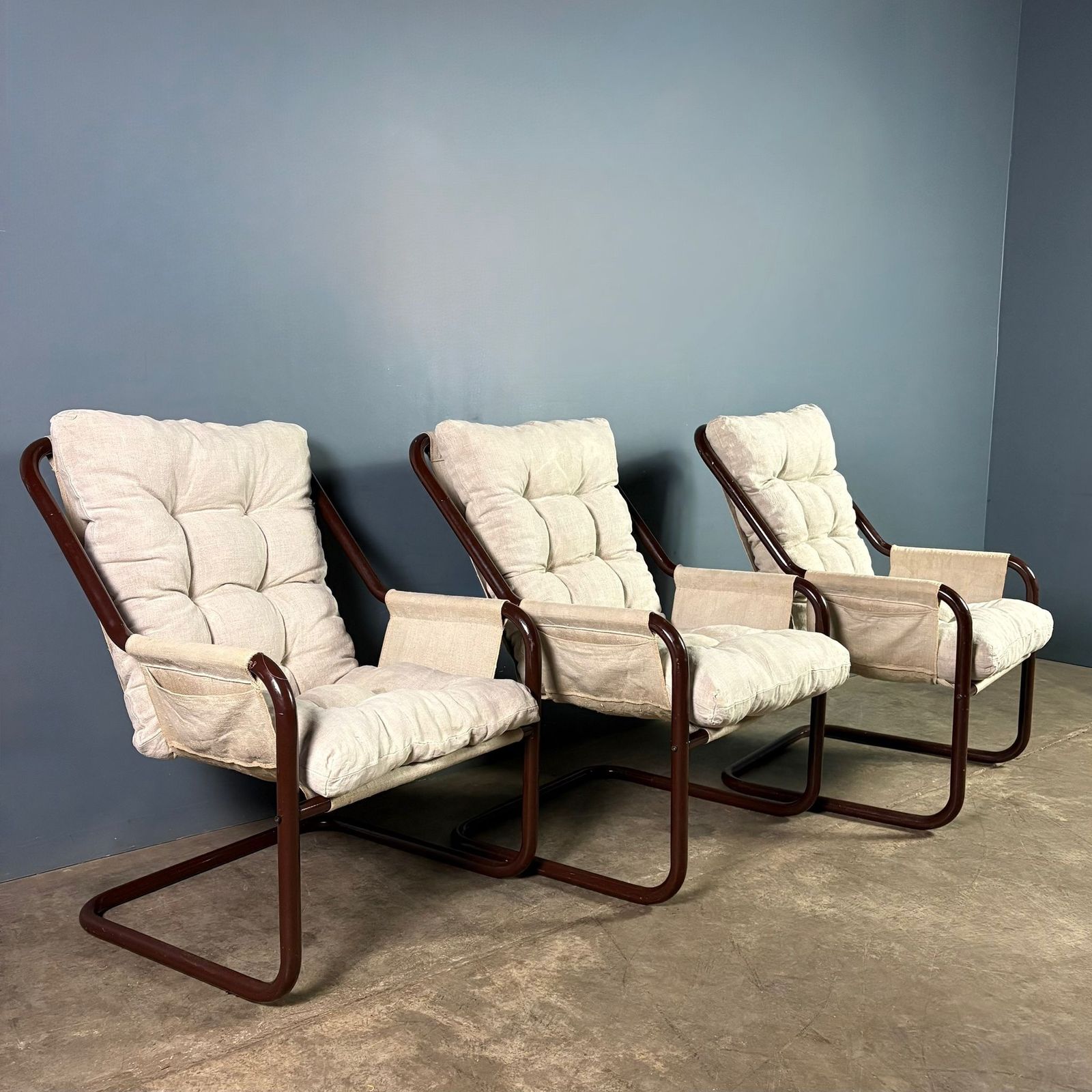 Danish 1970s Sling Lounge Chair Mid Century Retro Mcm