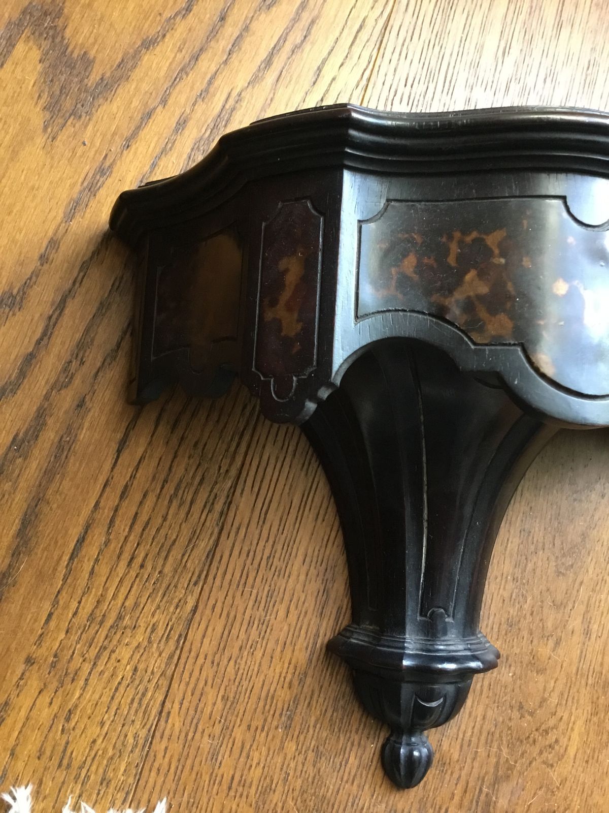 Late Georgian Tortoiseshell And Ebony Bracket Shelf Clocks Etc photo for sale