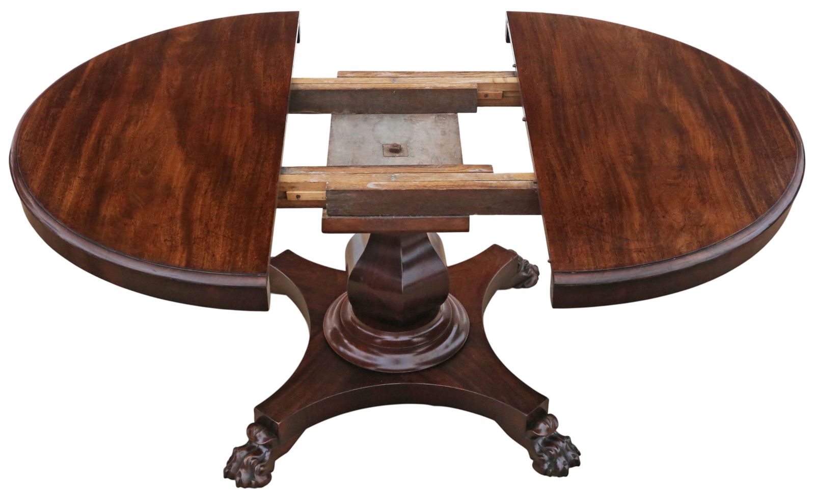 Antique Large William IV Mahogany Extending Dining Table – Fine Quality Single Pedestal photo vinterior