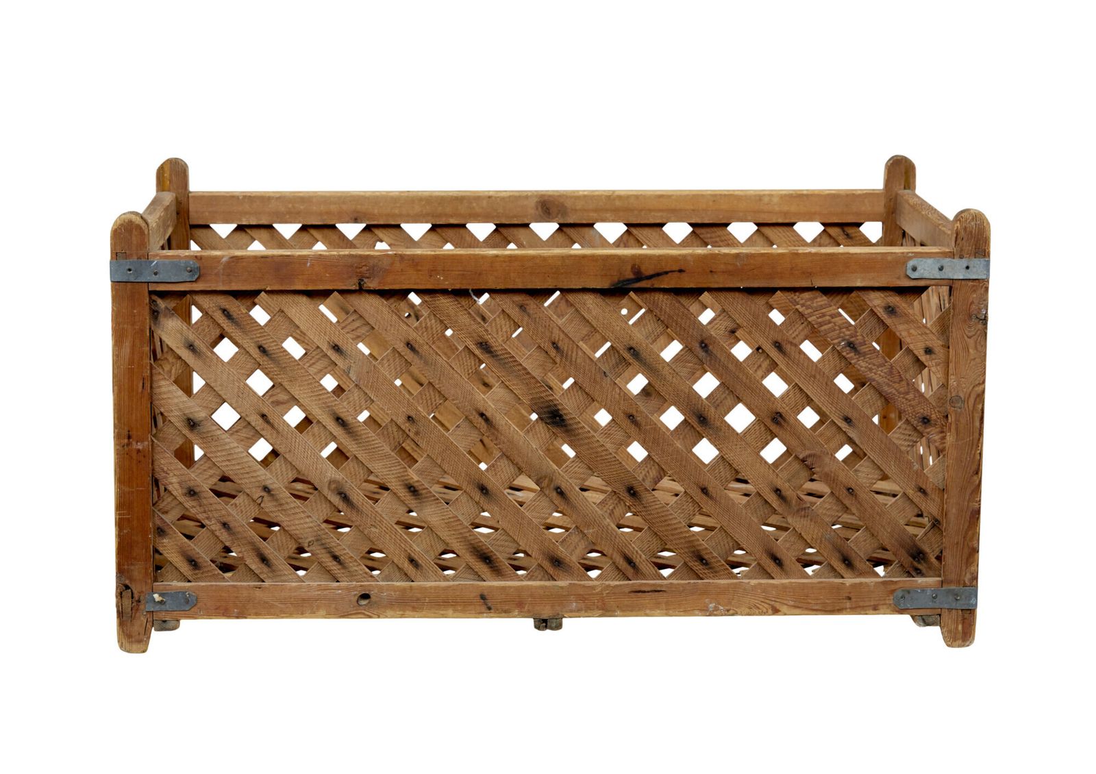 19th Century Scandinavian Pine Log Basket photo 605.0