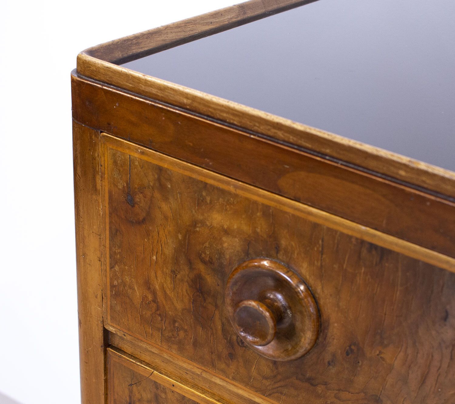 photo for sale Art Deco Burr Walnut Chest Of Drawers