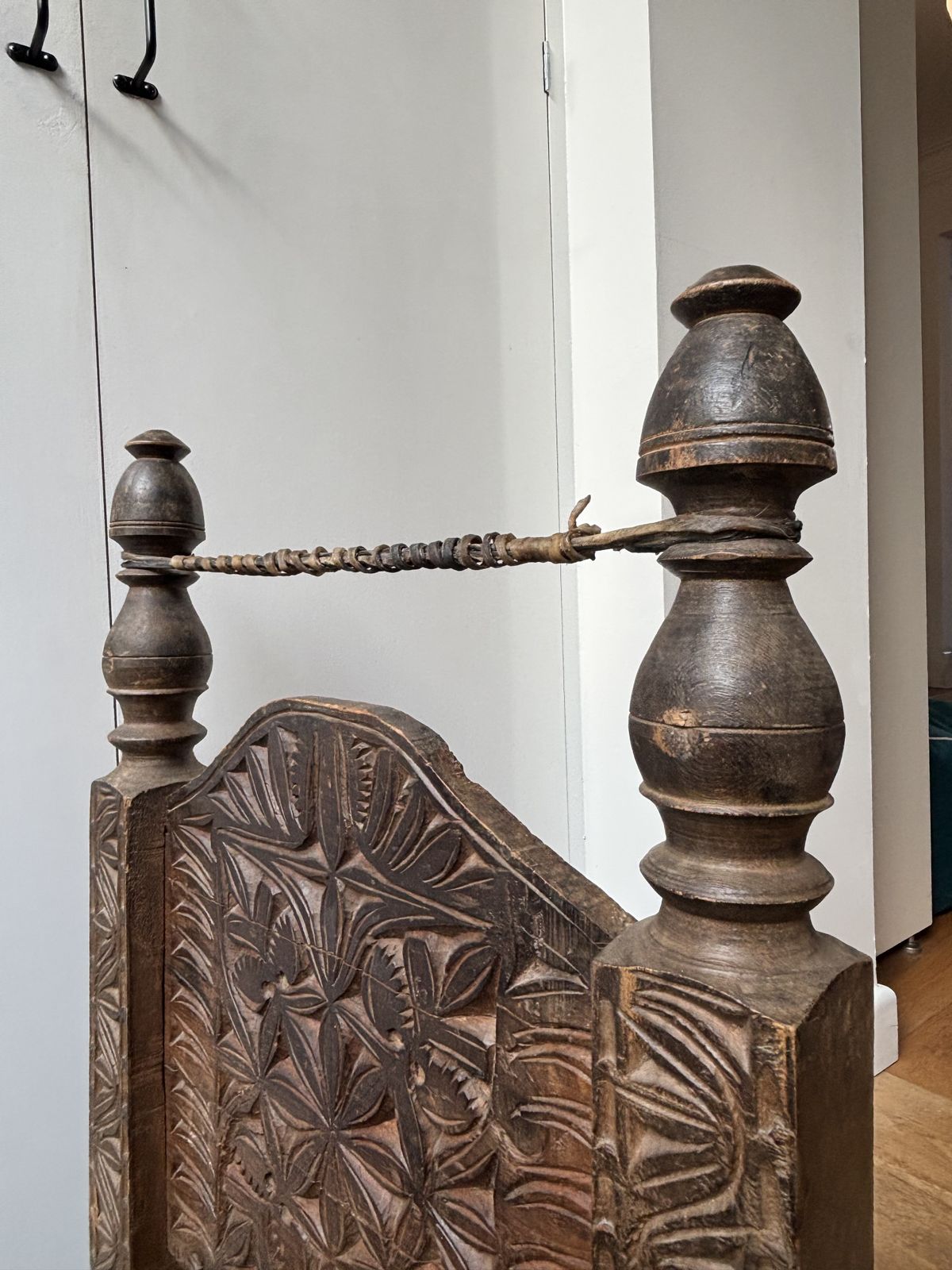 Beautiful Traditional Carved Wooden Chair Swat Valley photo for sale