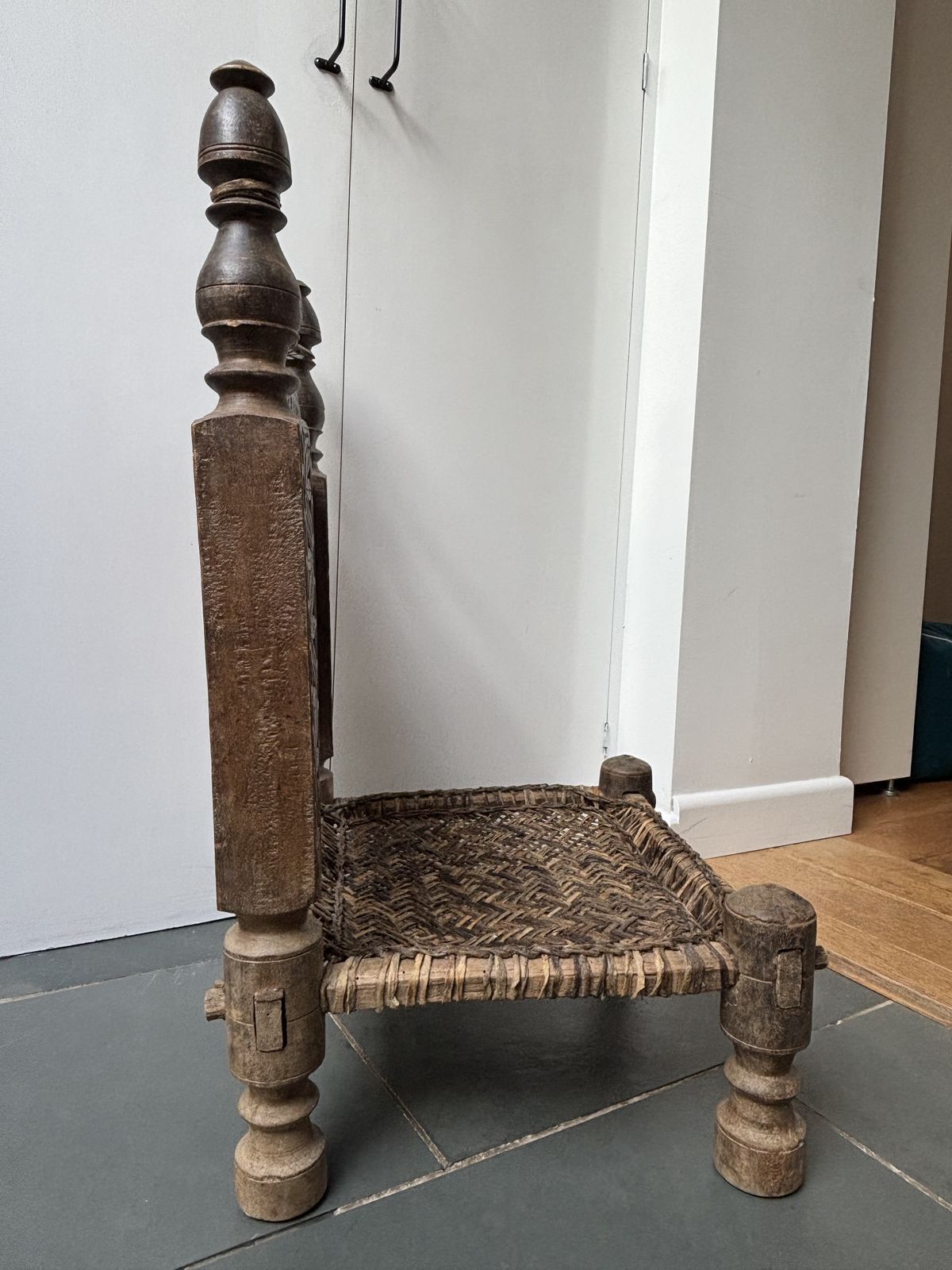 Beautiful Traditional Carved Wooden Chair Swat Valley photo buy