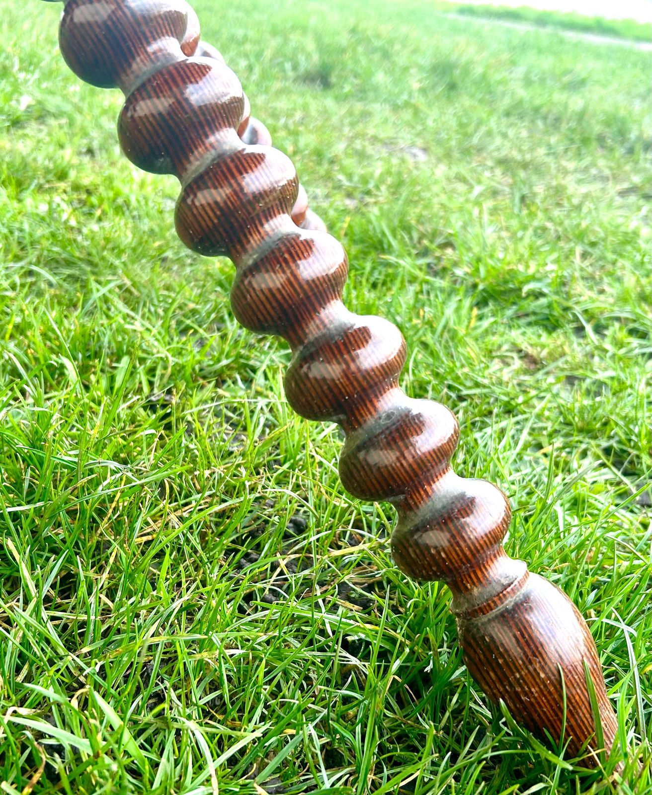 Victorian Pitch Pine Bobbin Wooden Antique Side Table Vintage Arts And Crafts Hall Desk Industrial Occasional Wine Coffee photo vintage