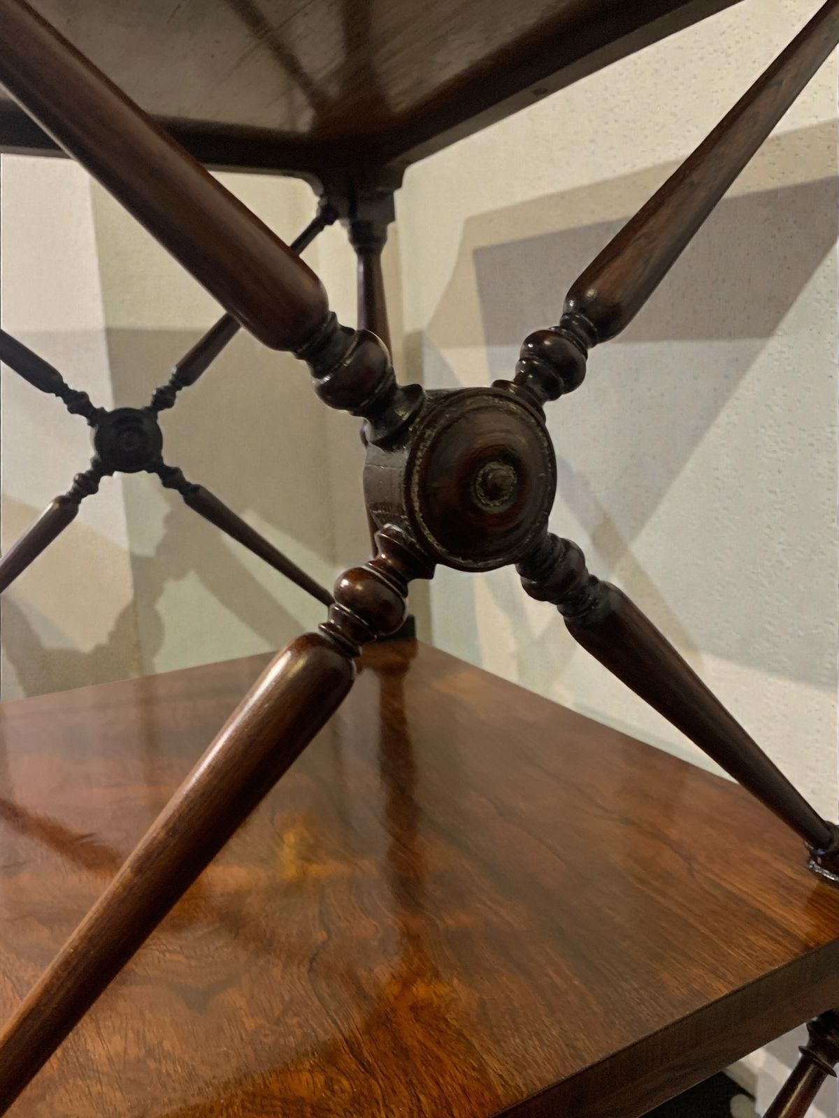 photo furniture Antique Early 1800's Victorian Rosewood 'Wot Not' Etagere