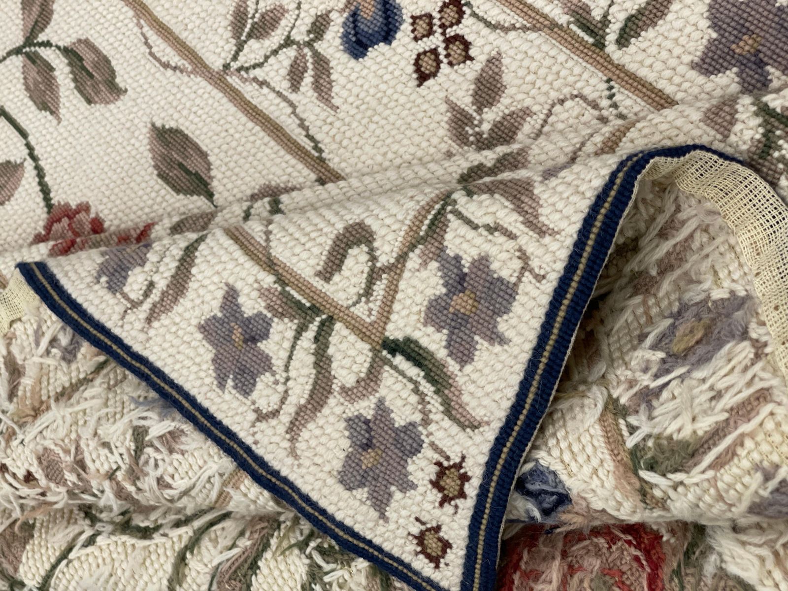 Traditional Carpet Floral Aubusson Rug Handwoven Wool Needlepoint Rug Home Decor photo 1074.0