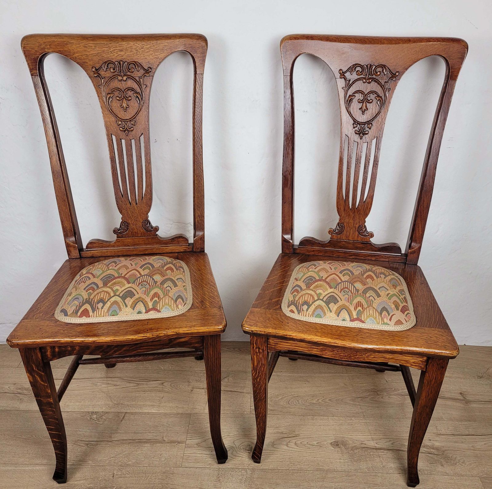 Pair Of Chairs Arts And Crafts Bedroom 1940s Upholstered photo furniture