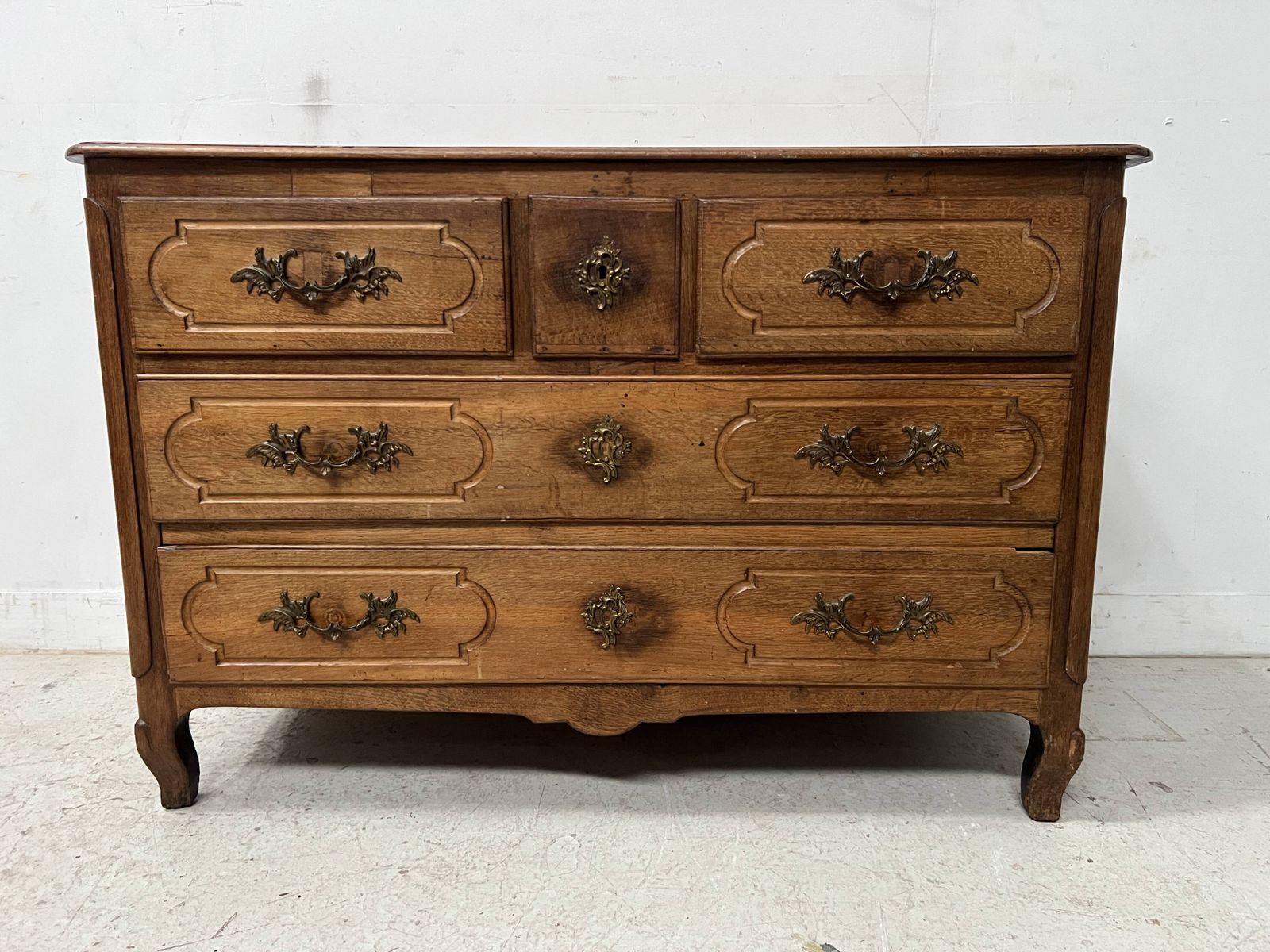 Louis XV Style Chest Of Drawers In Solid Oak From The 18th Century photo furniture