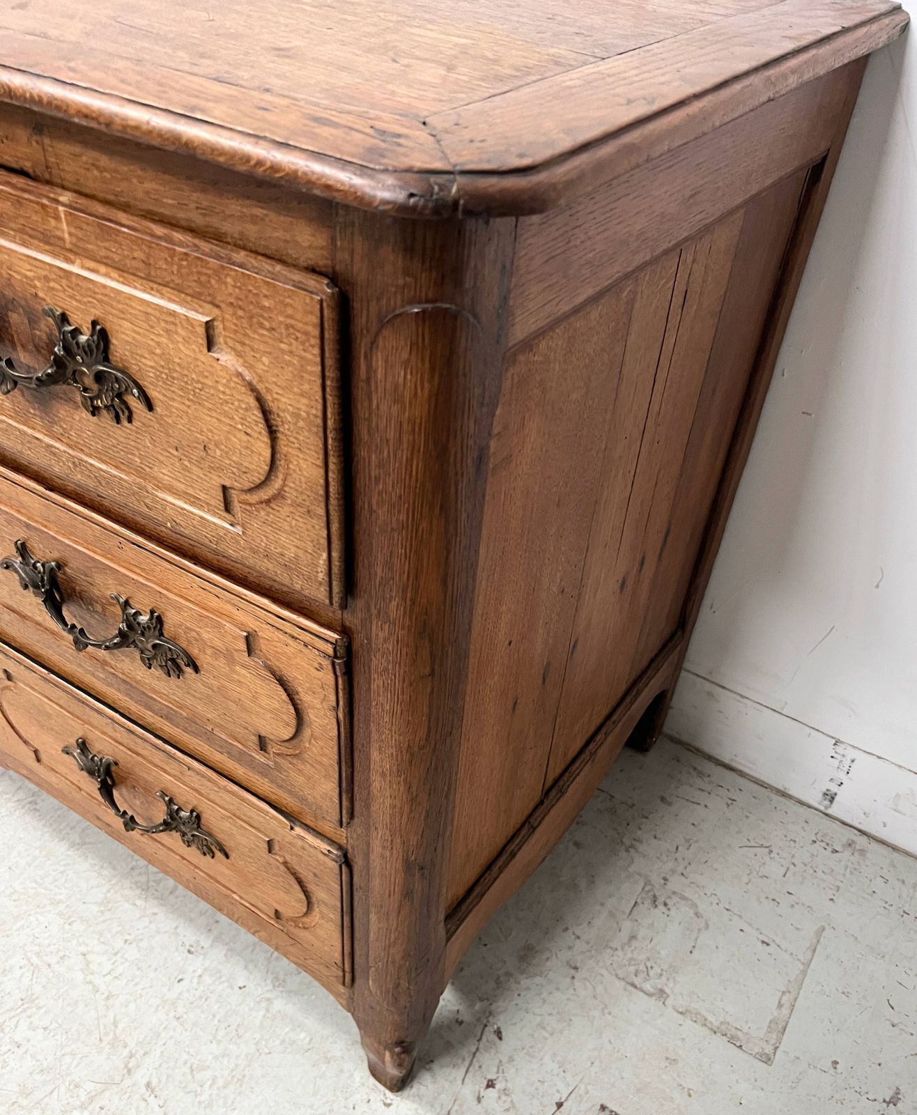Louis XV Style Chest Of Drawers In Solid Oak From The 18th Century photo vinterior