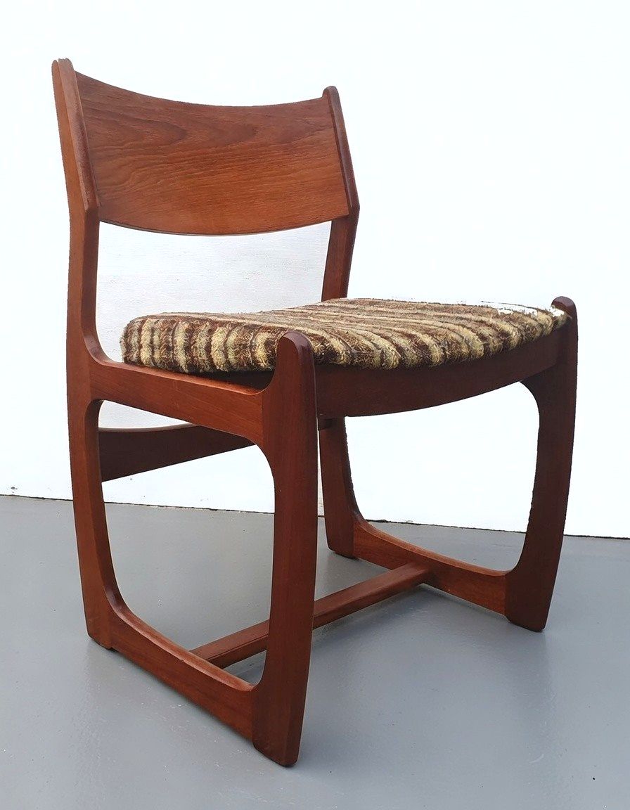 Set Of Four Mid Century Modern  "Danish Range" Teak Chairs By Portwood photo 425.0