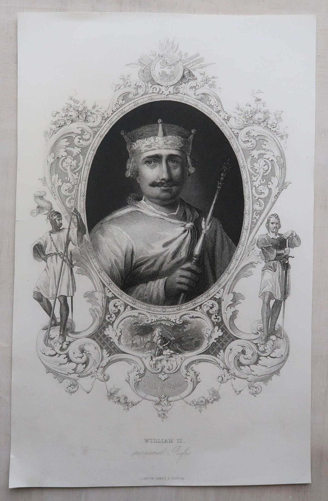Set Of 24 Original Antique Prints Of Kings Of England, C.1840 photo for sale