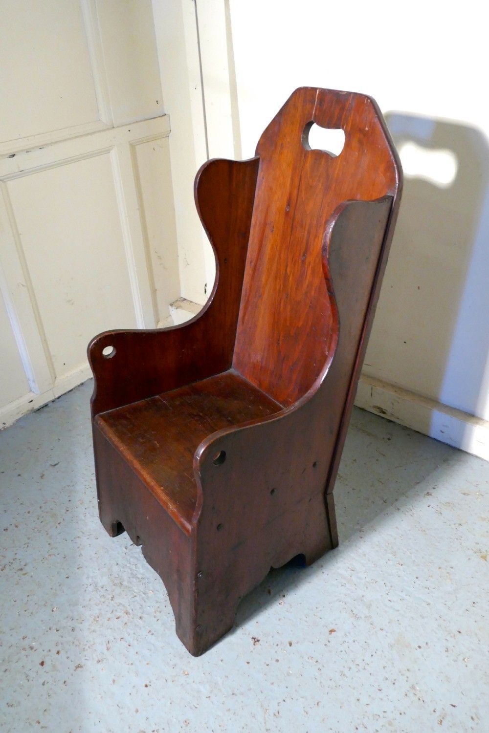 Primitive 19th Century American Pine Childs Country Chair