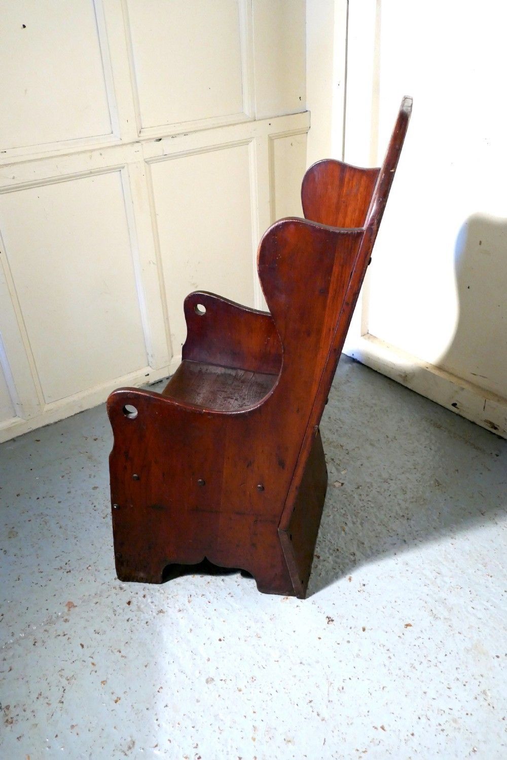 Primitive 19th Century American Pine Childs Country Chair photo for sale
