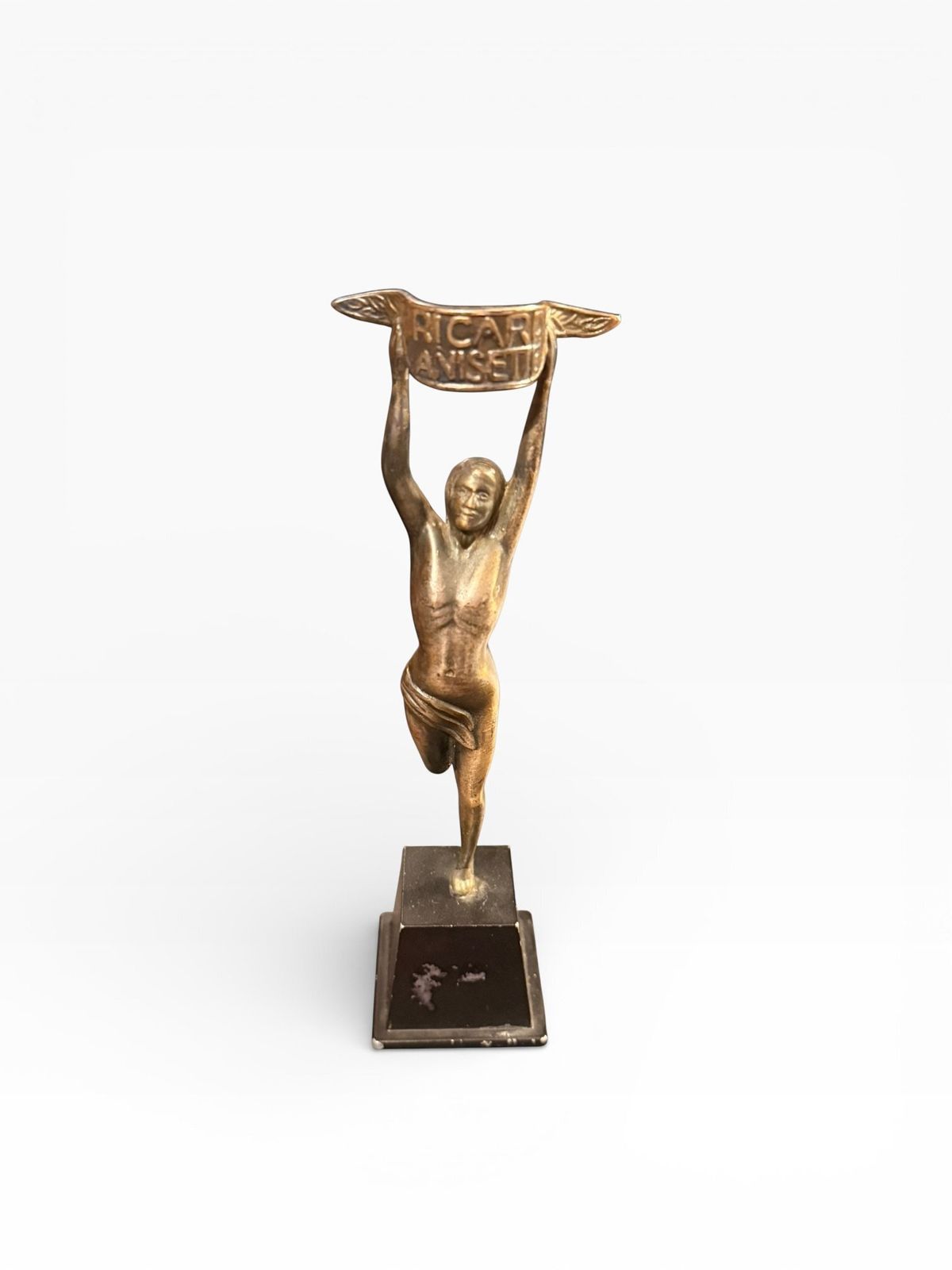 Ricard Anisette Advertising Figure – French Cast Metal Statuette C.1950s photo buy