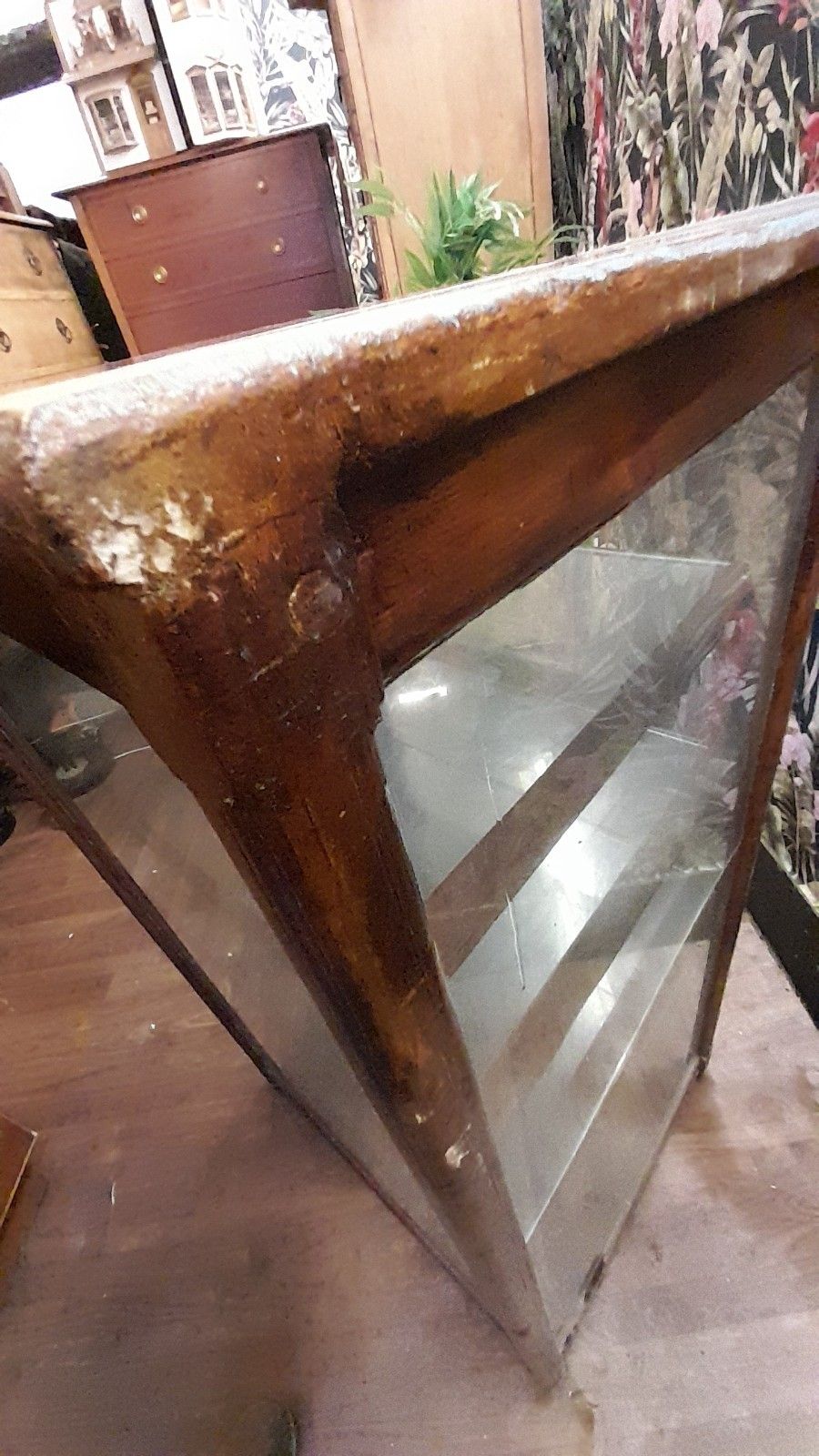 photo buy Antique Victorian Shop  Display Glass Cabinet With 5 Shelves And 1 Door