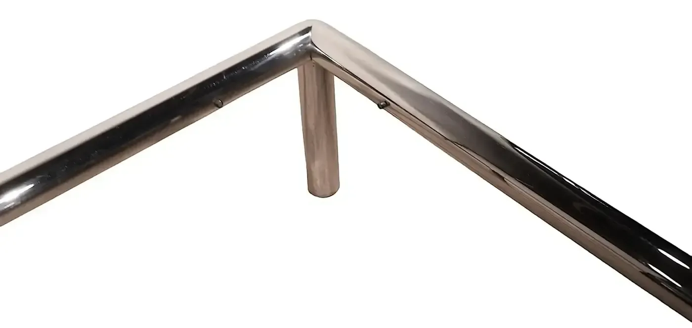 Furniture 1970s, Italian, Designed By John Mascheroni For Vecta, Each With An Inset Glass Top, On A Tubular Chrome Frame photo