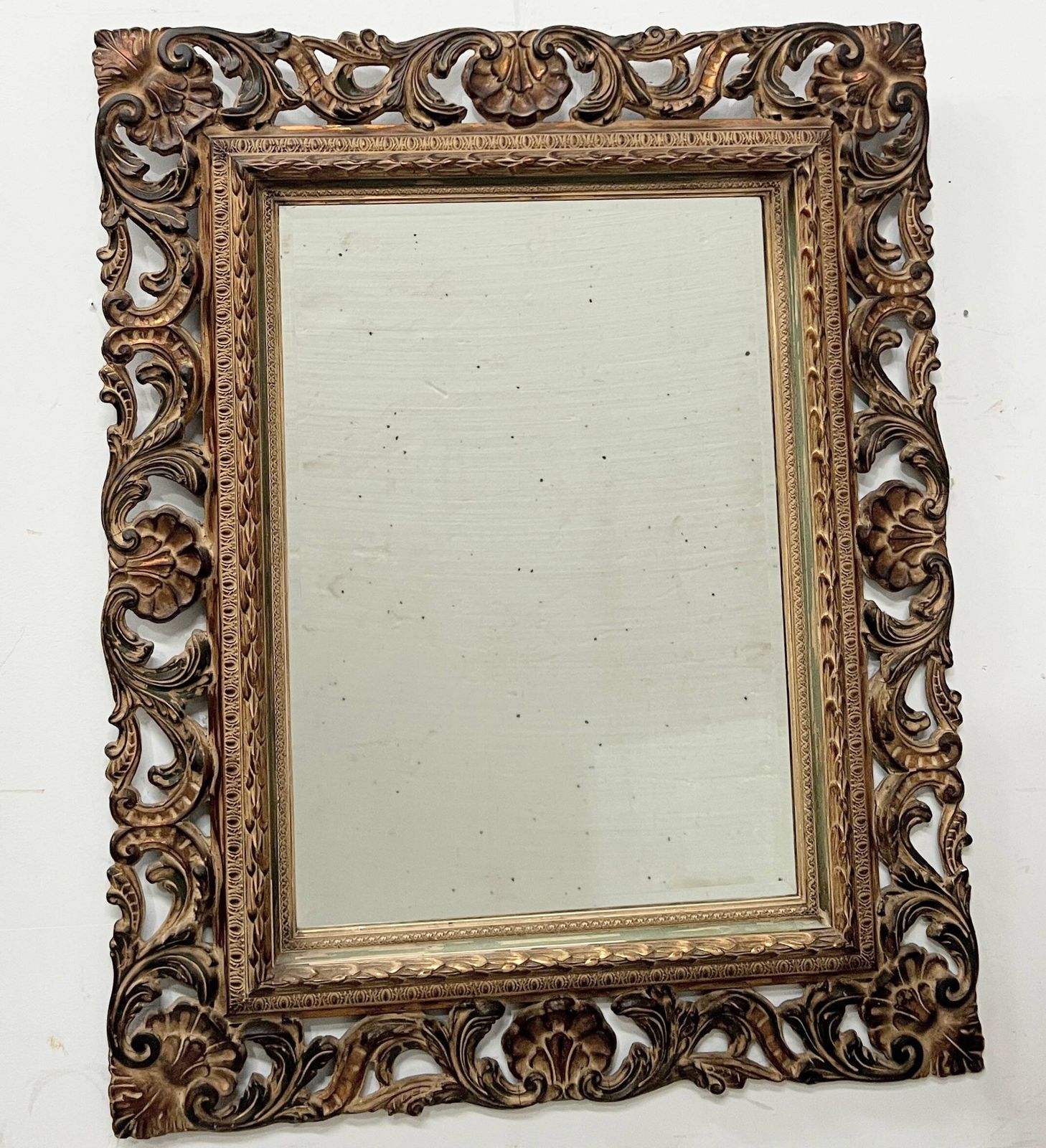 Napoleon III Style Mirror In Carved Wood, 20th Century. photo furniture