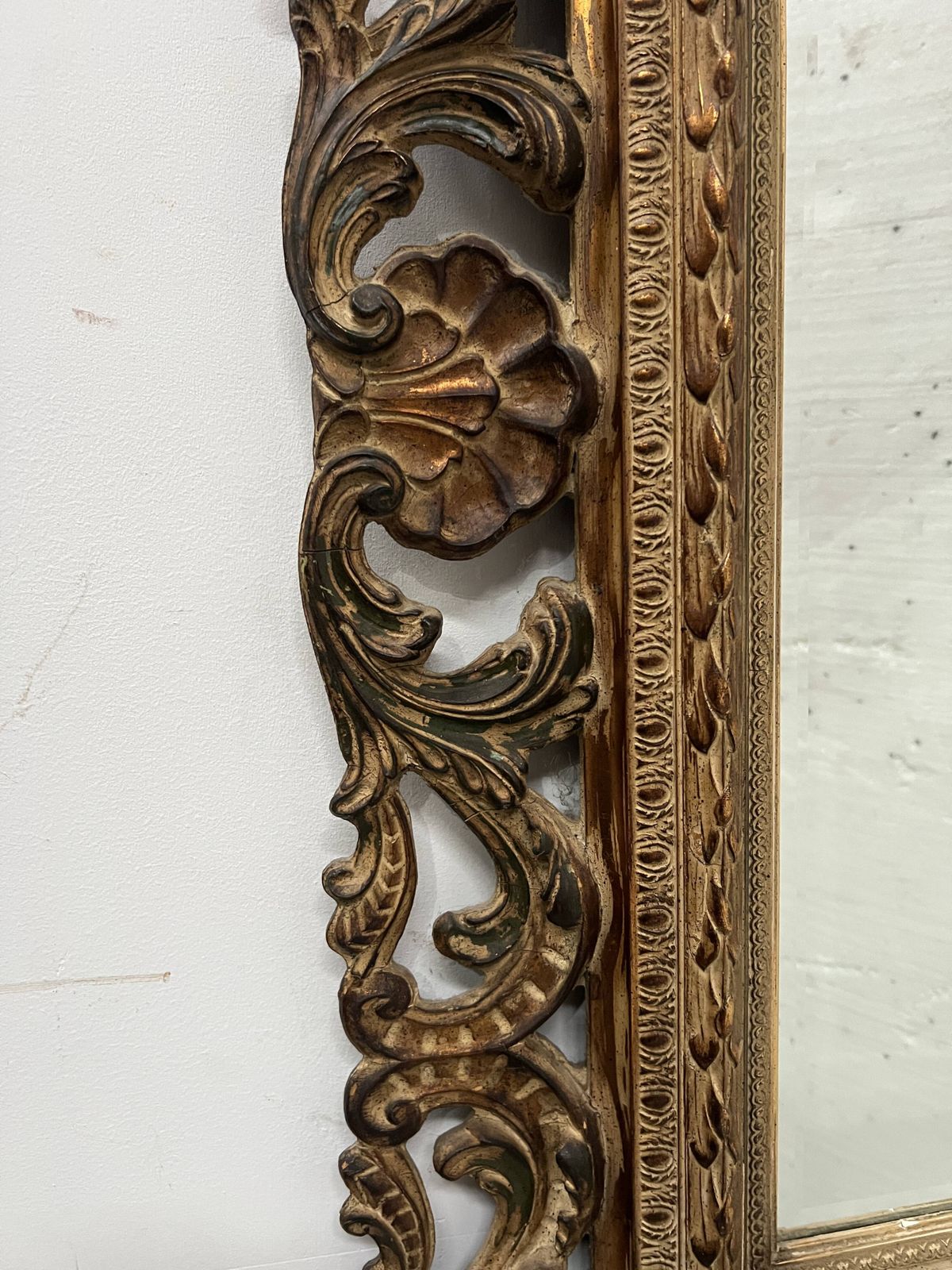 Napoleon III Style Mirror In Carved Wood, 20th Century. photo Home Decor