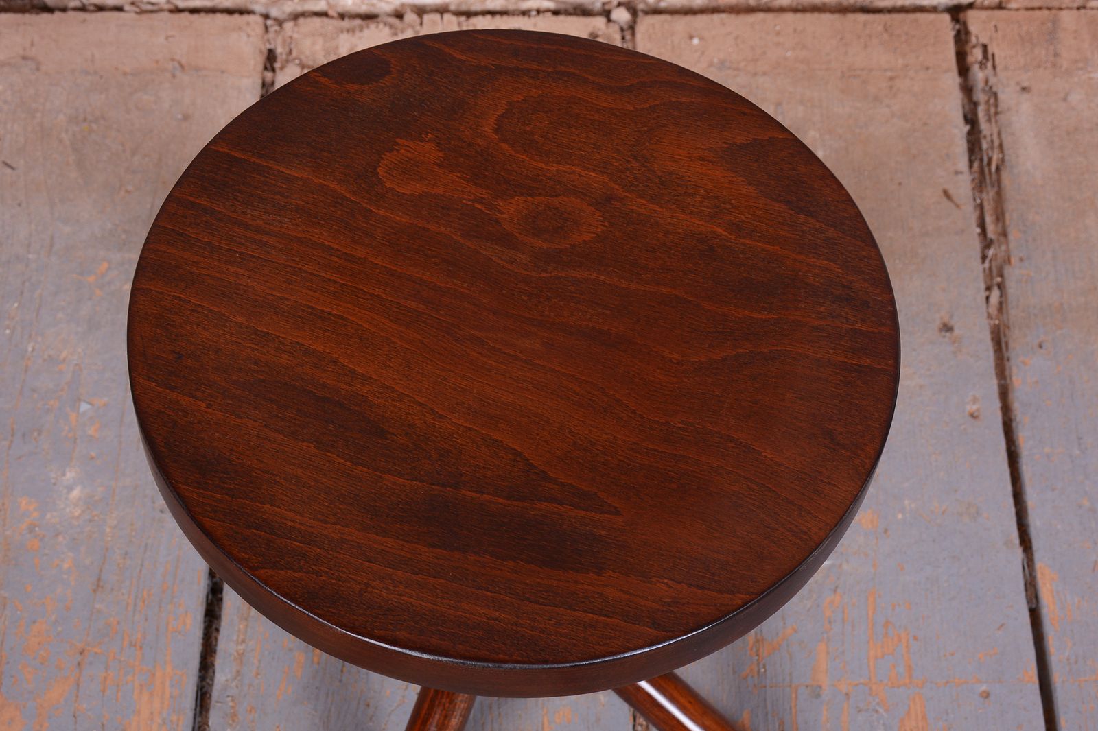 Restored Art Deco Piano Swivel Stool, By Thonet, Beech, Polished, Czech, 1930s photo vinterior