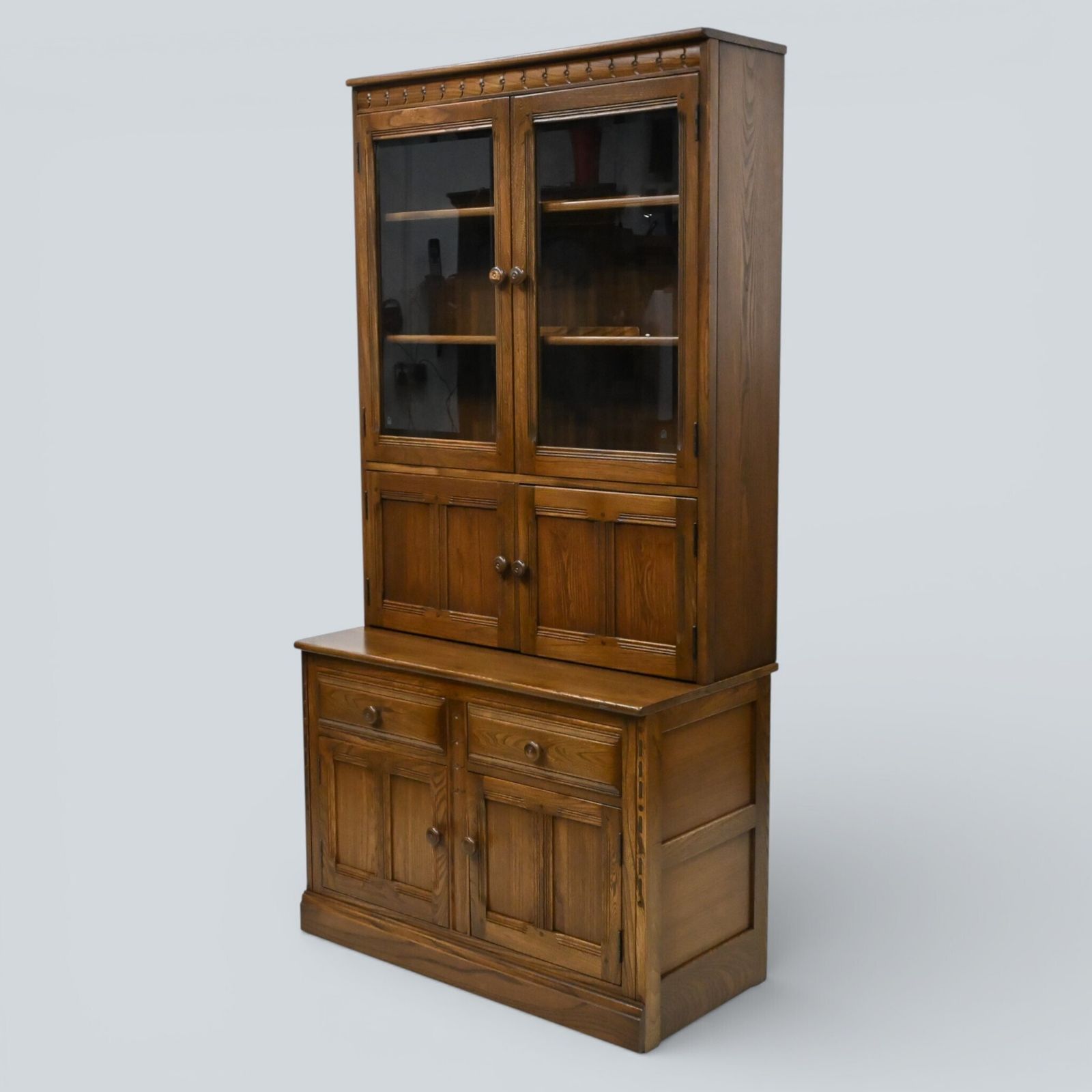 Ercol Mural Wall Unit Drinks Display Cabinets Golden Dawn Free Uk Delivery* photo furniture