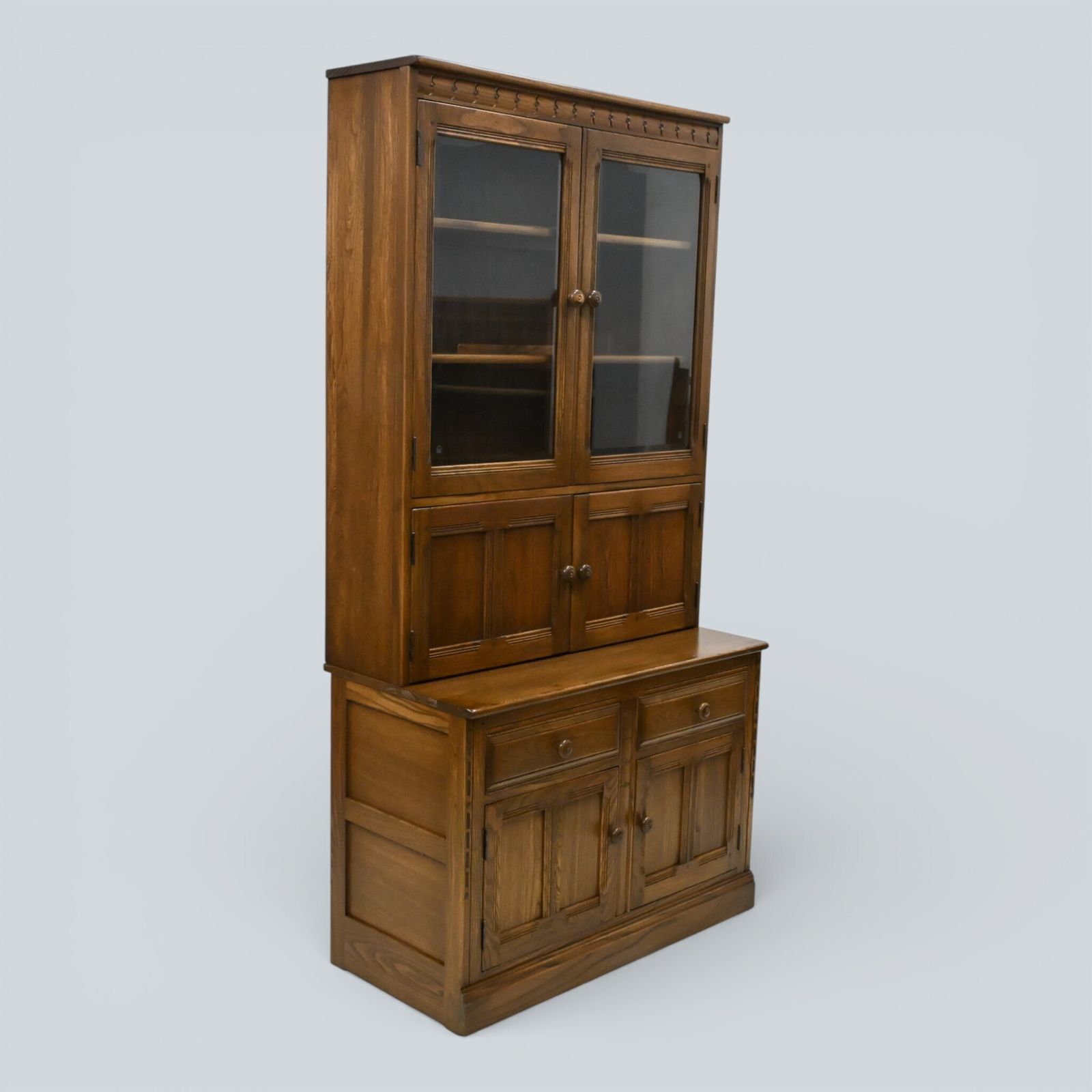 Ercol Mural Wall Unit Drinks Display Cabinets Golden Dawn Free Uk Delivery* photo for sale