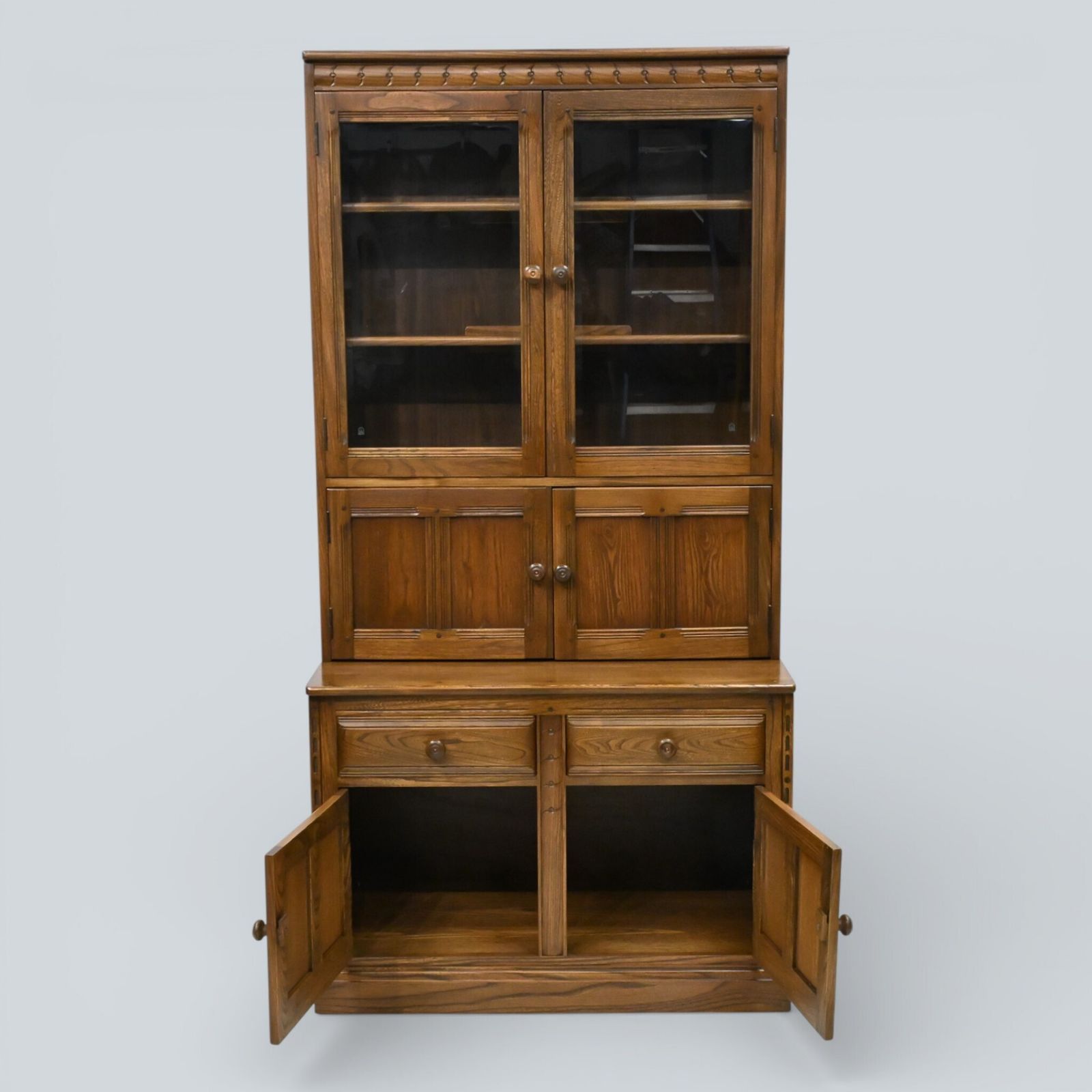 Ercol Mural Wall Unit Drinks Display Cabinets Golden Dawn Free Uk Delivery* photo Furniture