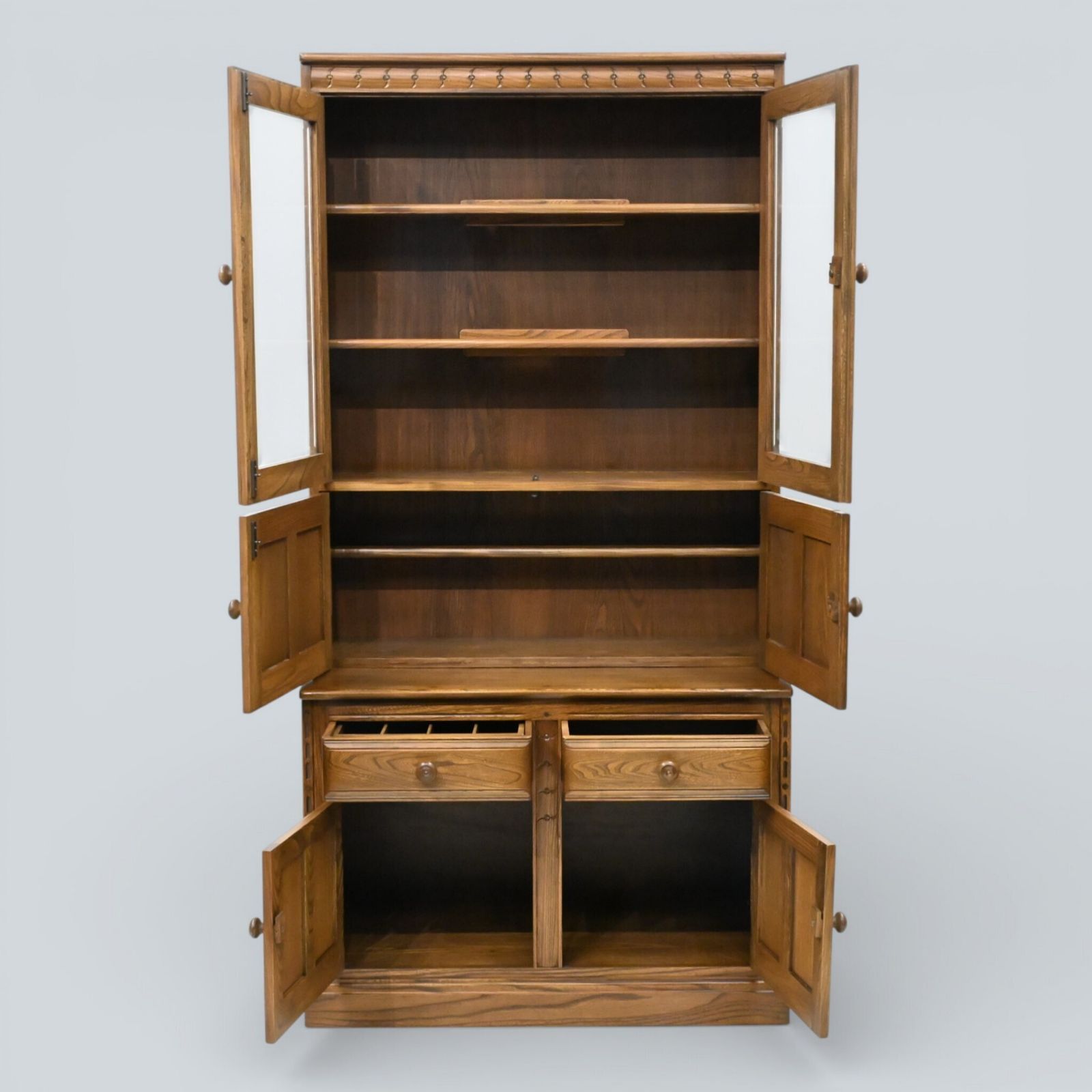 Ercol Mural Wall Unit Drinks Display Cabinets Golden Dawn Free Uk Delivery* photo buy