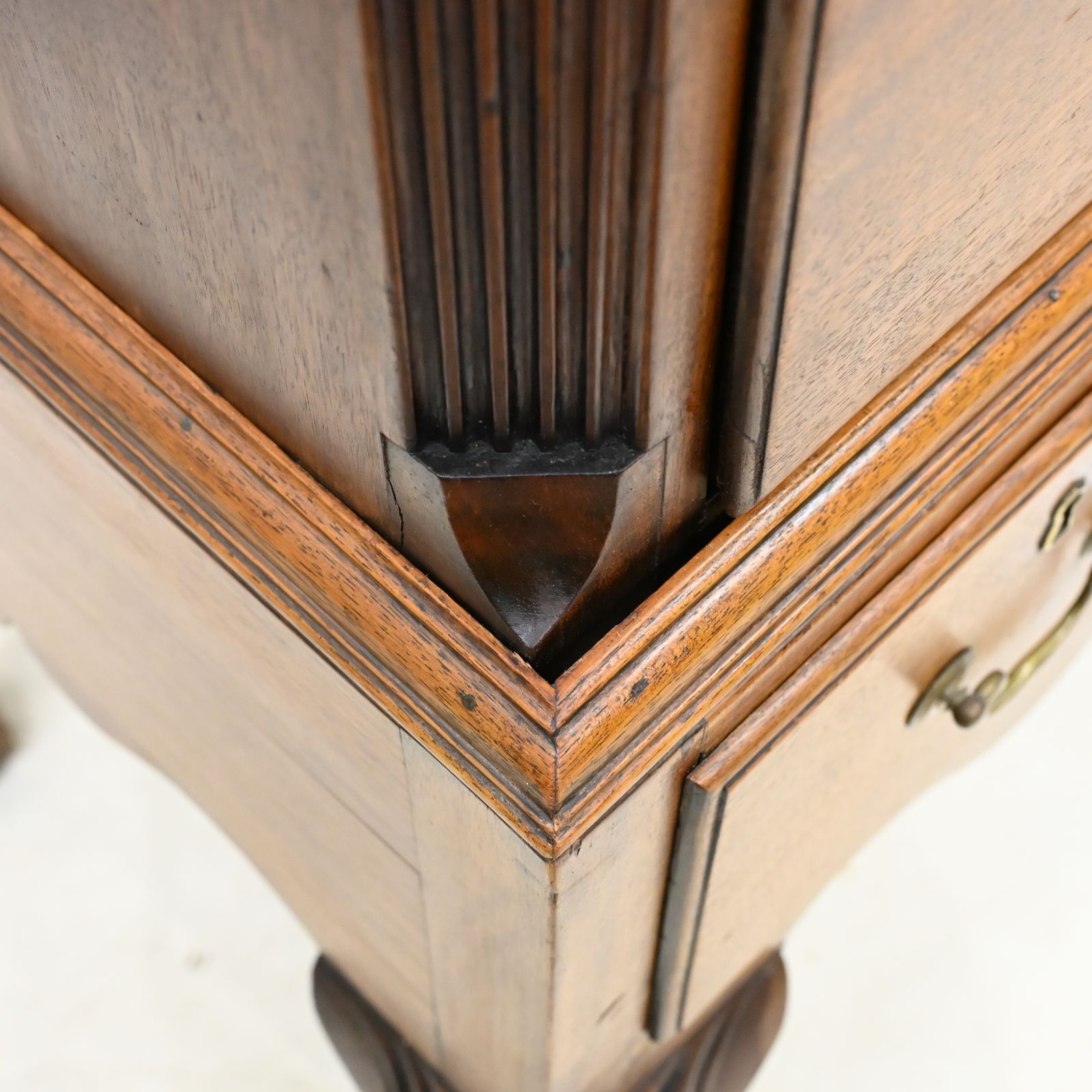 photo buy English Georgian Raised Chest Of Drawers Mahogany Cabriole Legs Free Delivery*