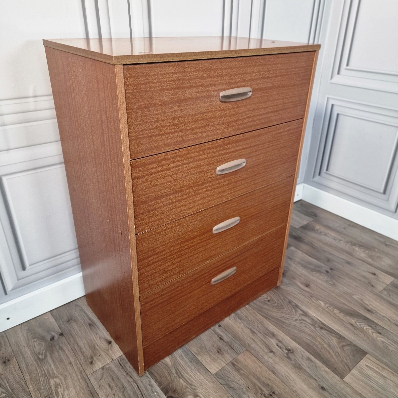 Retro Chest Of Drawers Vintage Mid Century Modern Wood Effect Teak? Mcm photo furniture