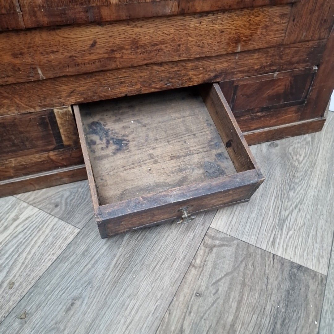 Furniture Antique Georgian Corner Cabinet Single Door Hanging Cupboard Long Case photo