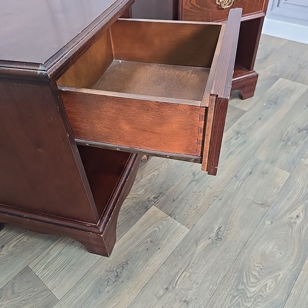 photo buy Antique Georgian Style Cabinets Pair Bedside Cupboard Tables Night Stands