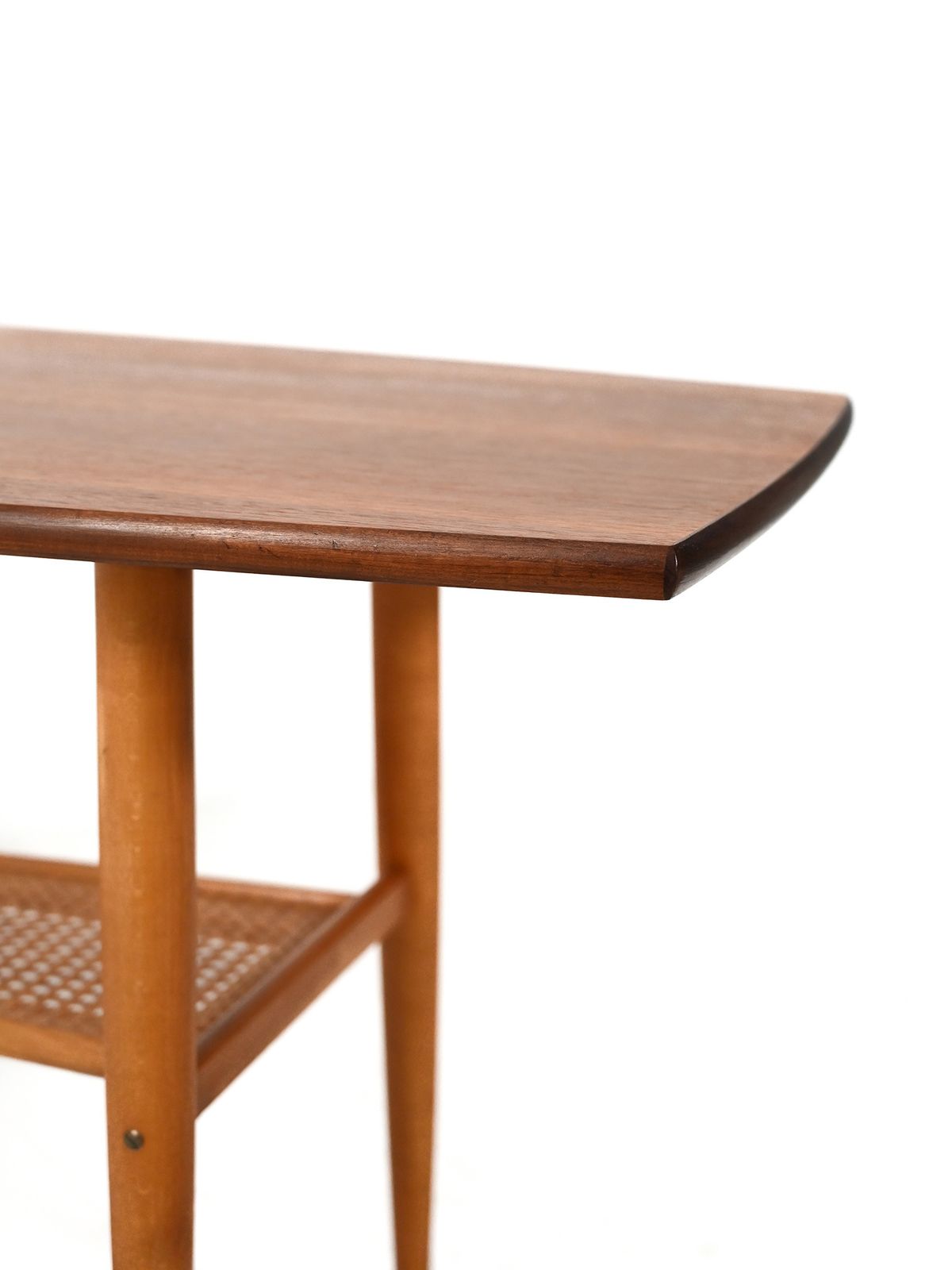 Vintage Scandinavian Teak Coffee Table With Boat Shaped Top photo 630.0