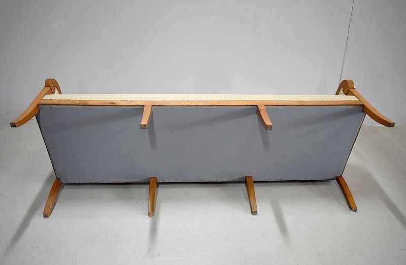 Furniture Long Directoire / Restoration Bench , 19th photo