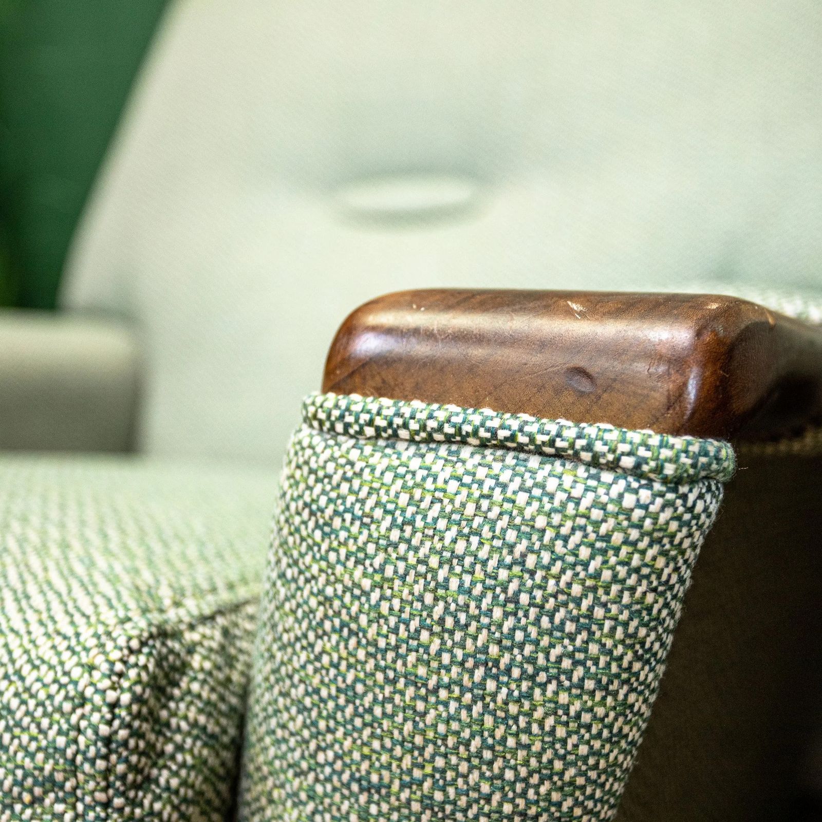 Furniture Pair Of Mid Century American Style Armchairs photo