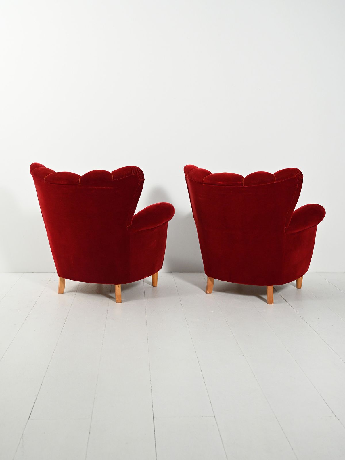Pair Of Swedish Shell Armchairs From The 1940s photo 1910.0