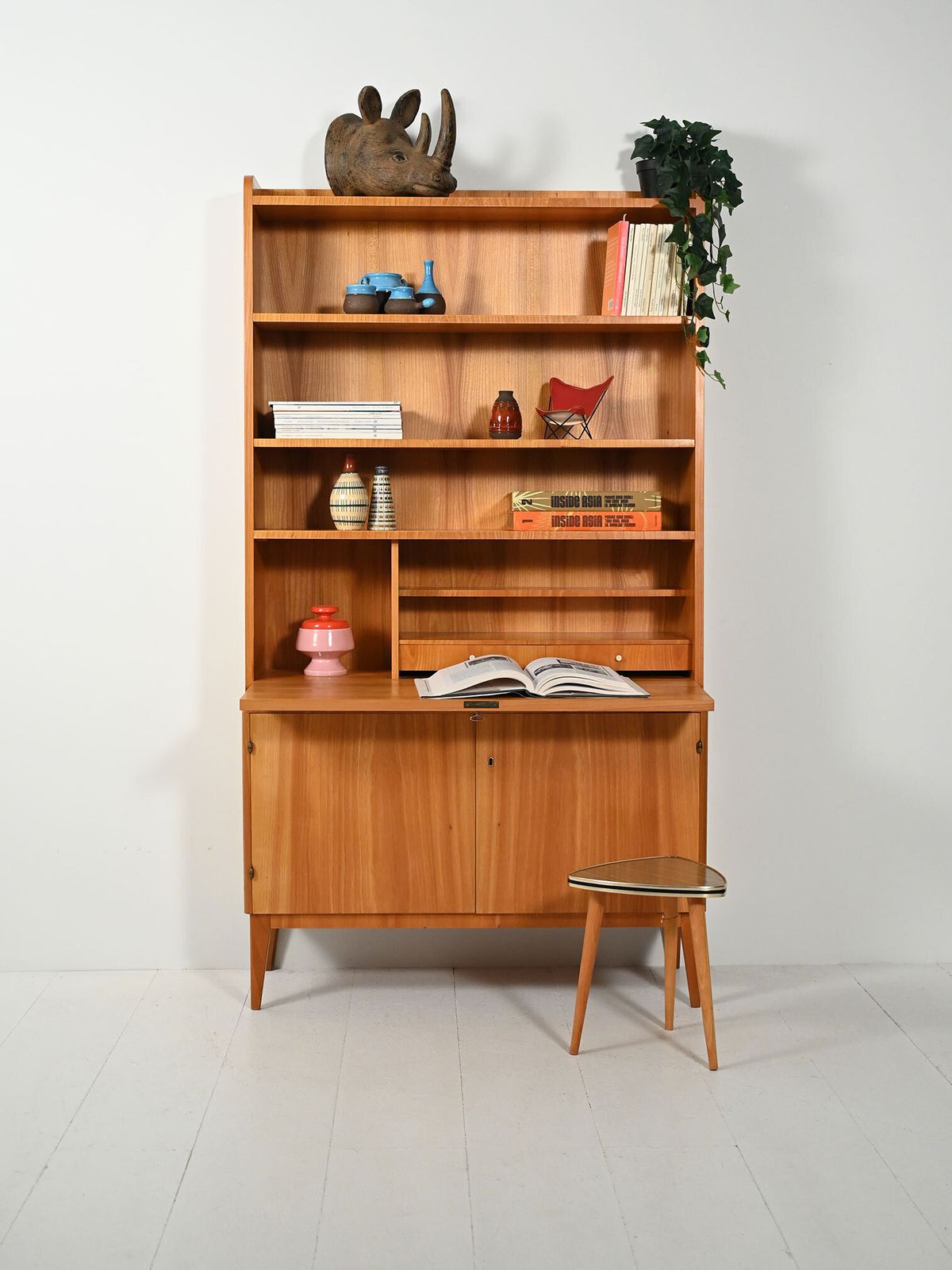 Scandinavian Elm Bookcase From The 1930s And 1940s
