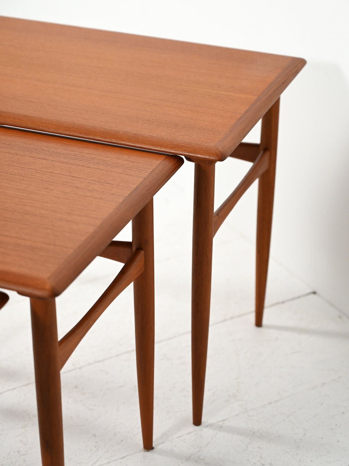 Scandinavian Teak Nesting Tables From The 1950s And 1960s photo vintage