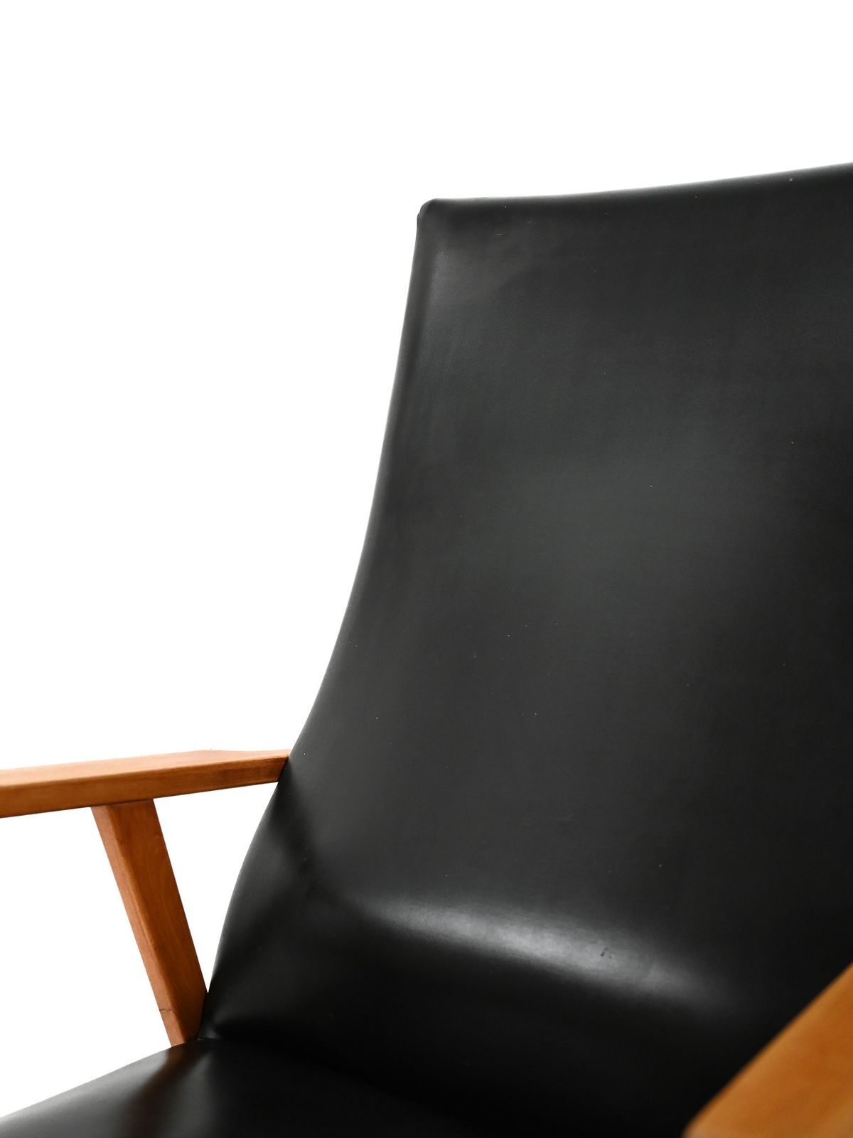 Pair Of Scandinavian Armchairs From The 1950s And 1960s With High Backs photo vintage
