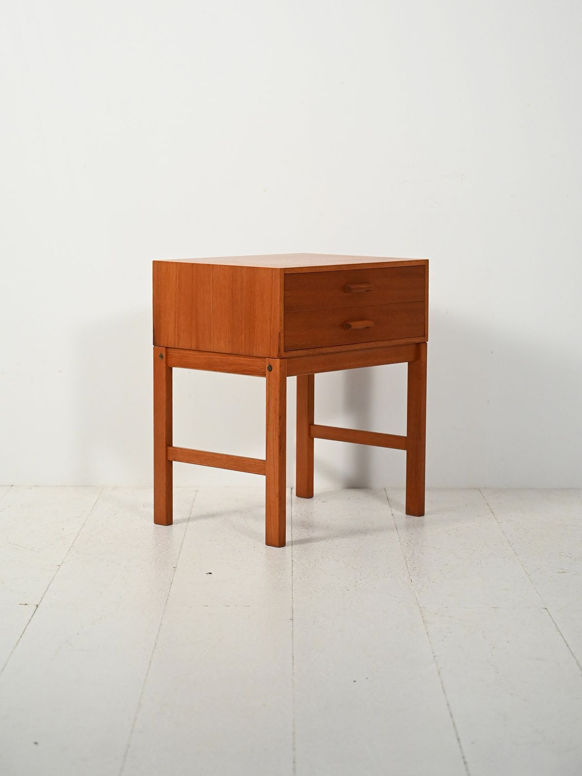 Scandinavian Teak Bedside Table From The 1960s photo for sale
