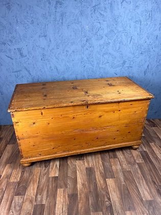 Victorian Pine Blanket Box Antique Large photo furniture